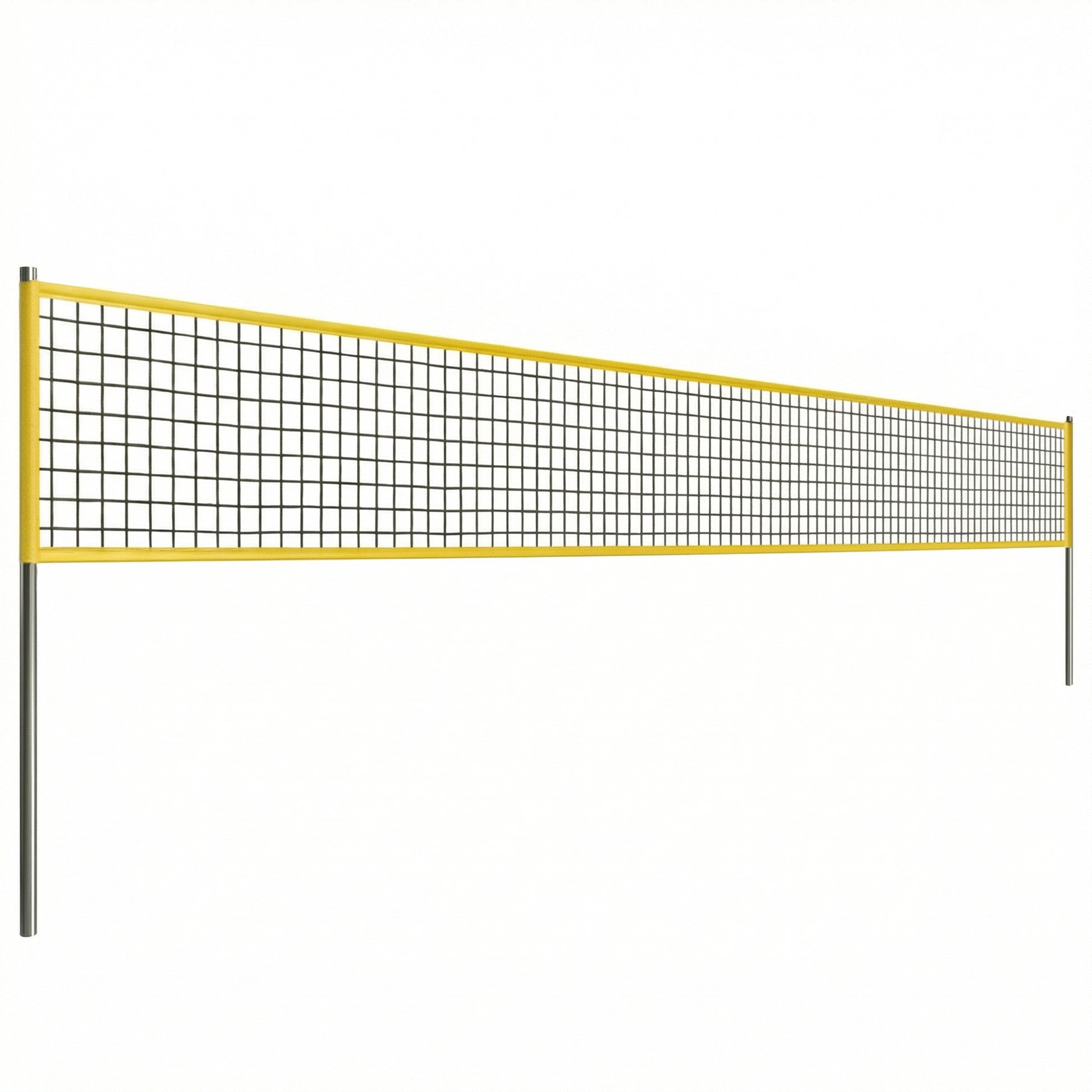 Portable Volleyball Net Set with Adjustable Height Steel Poles