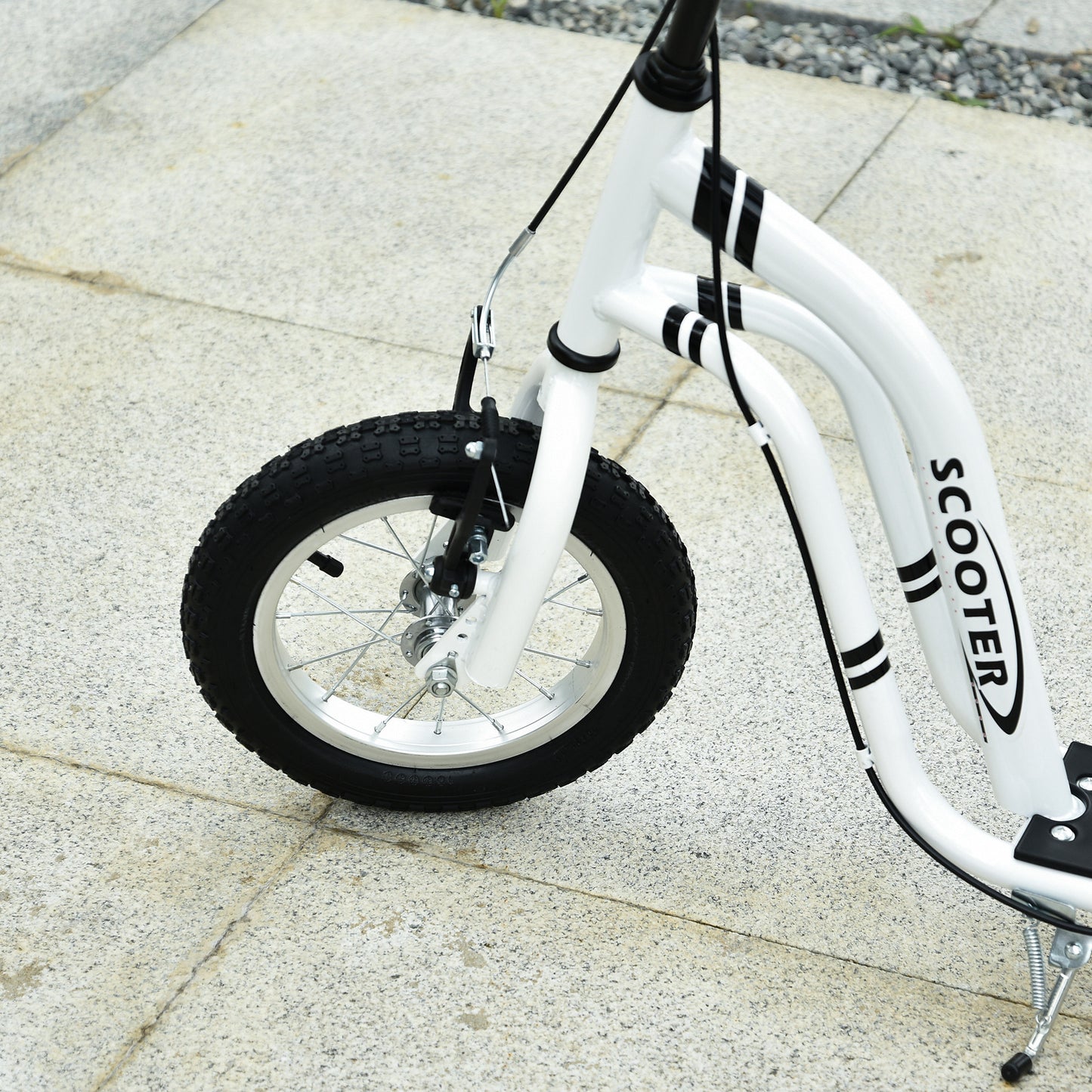 Dual Brakes 12" Metal frame Kick Scooter adjustable