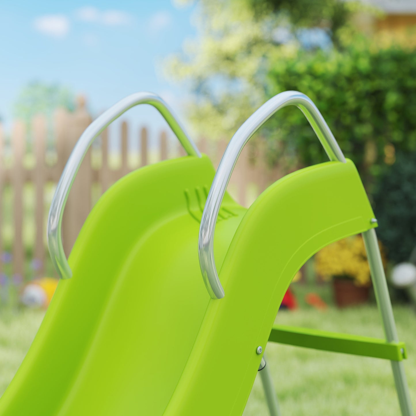 Freestanding Kids Slide with Climbing Ladder