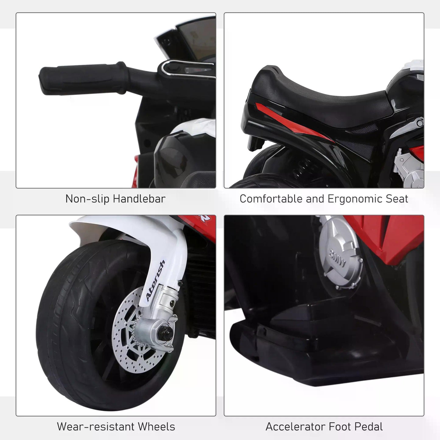 Electric Motorbike for Kids Ride on BMW Motorbike W/Headlights