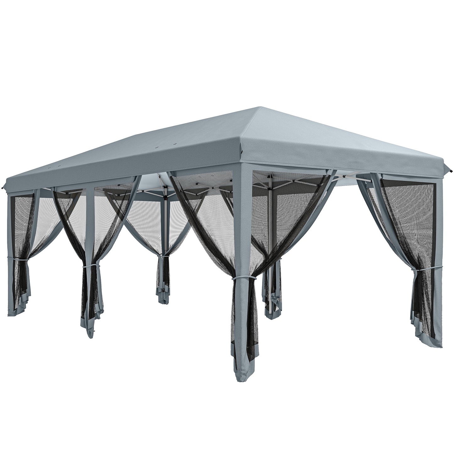 3 x 6m Pop Up Gazebo, Outdoor Canopy Shelter
