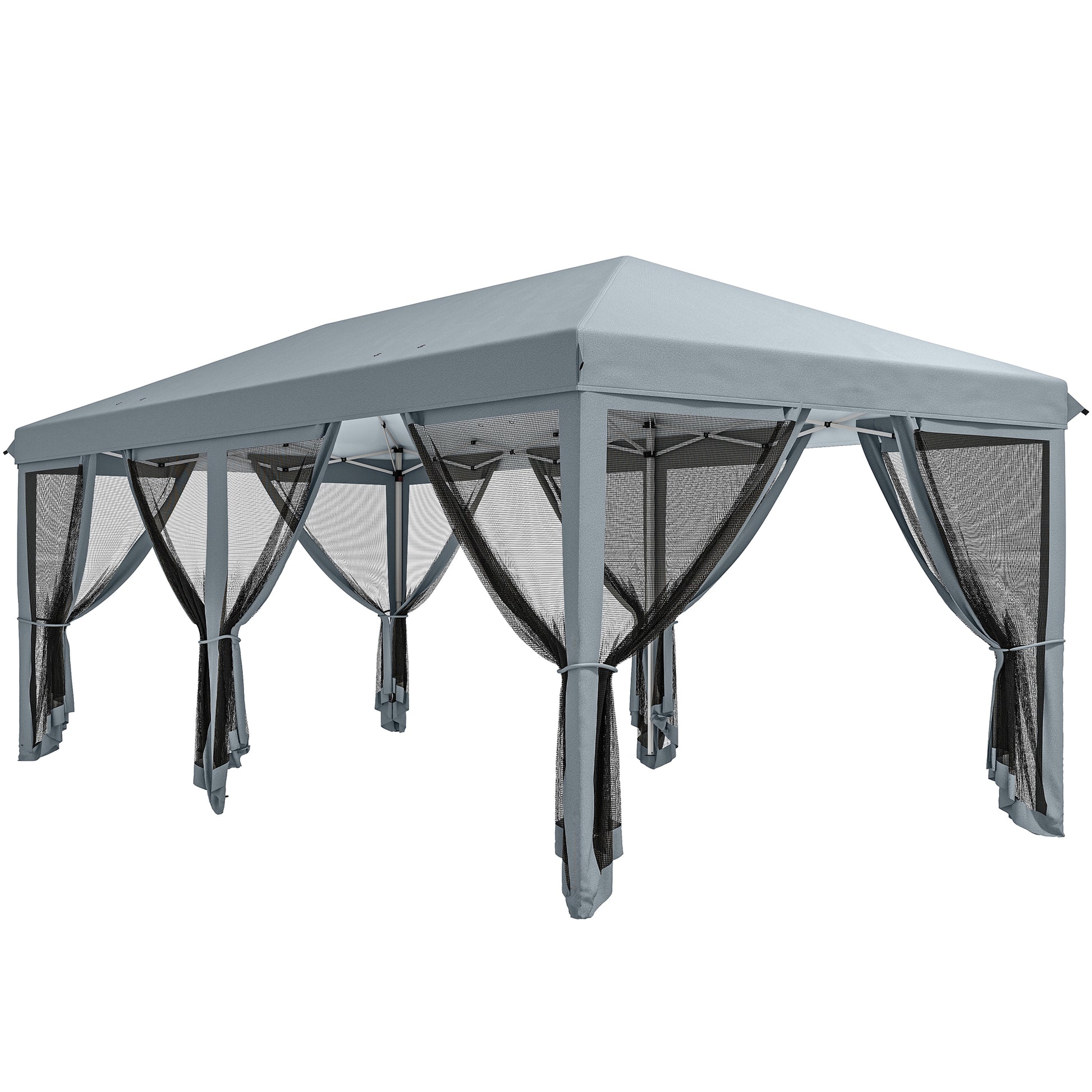 3 x 6m Pop Up Gazebo, Outdoor Canopy Shelter