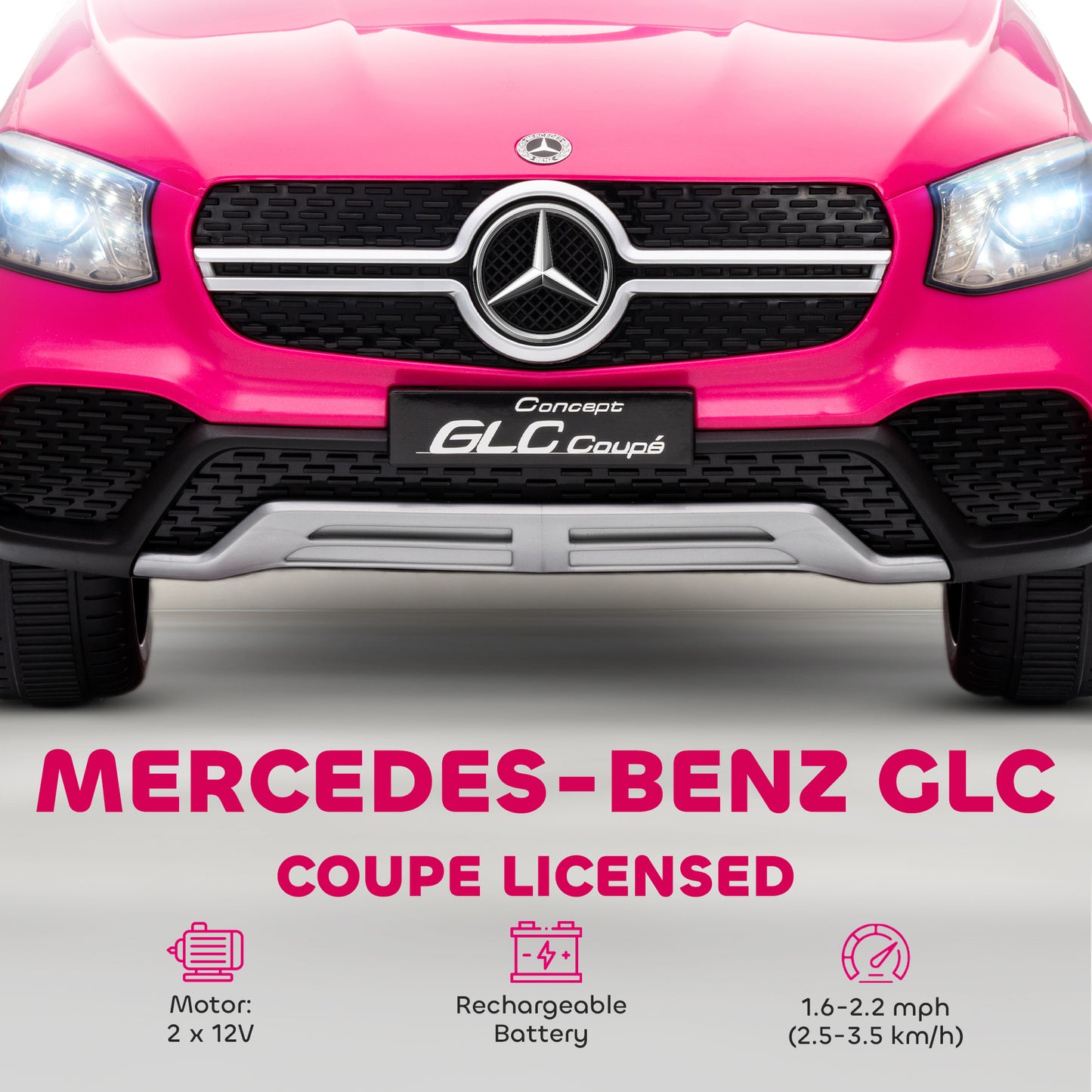 Mercedes-Benz GLC Licensed Kids Ride on Car with Remote Control