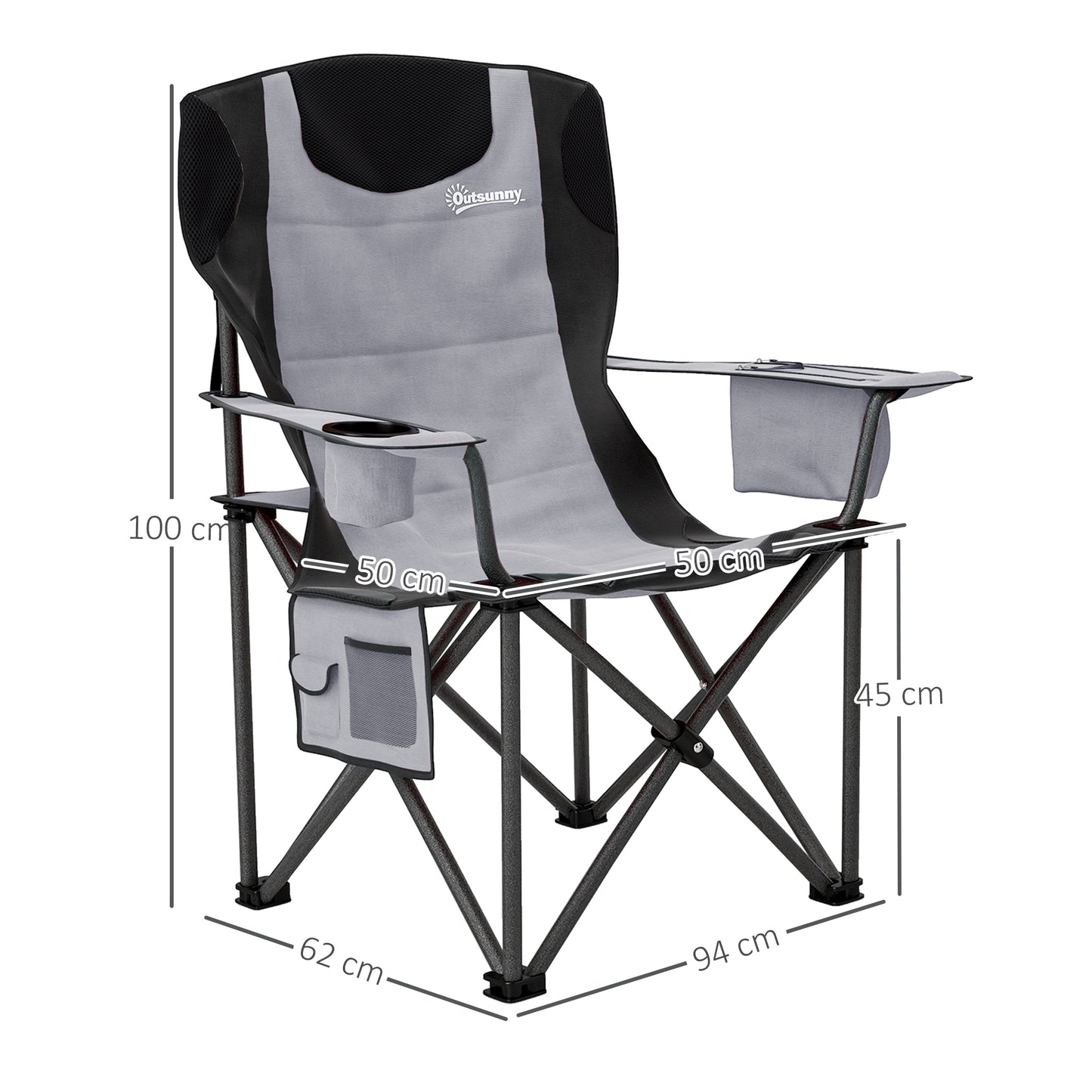 Set of 2 Folding Camping Chairs