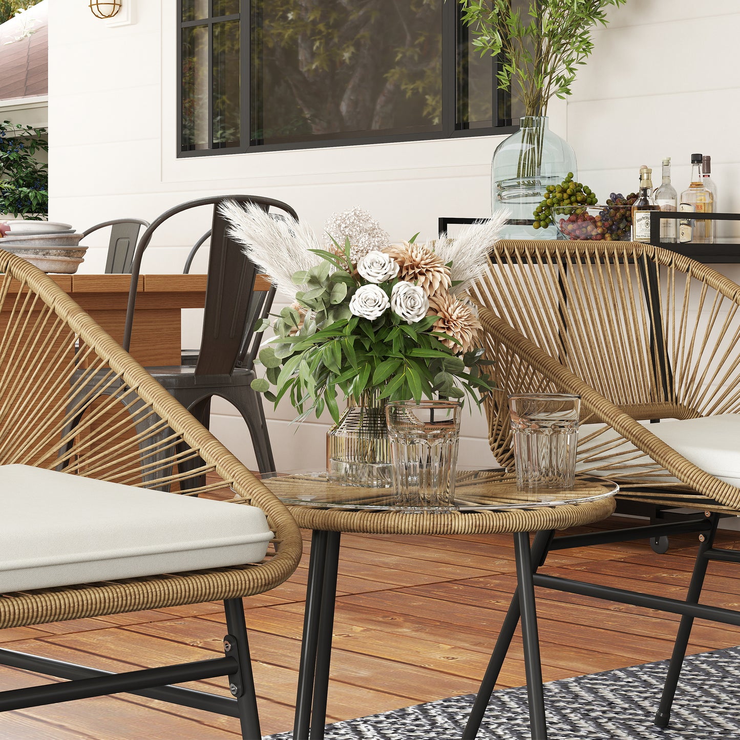 3 Pieces Rattan Bistro Set (7)