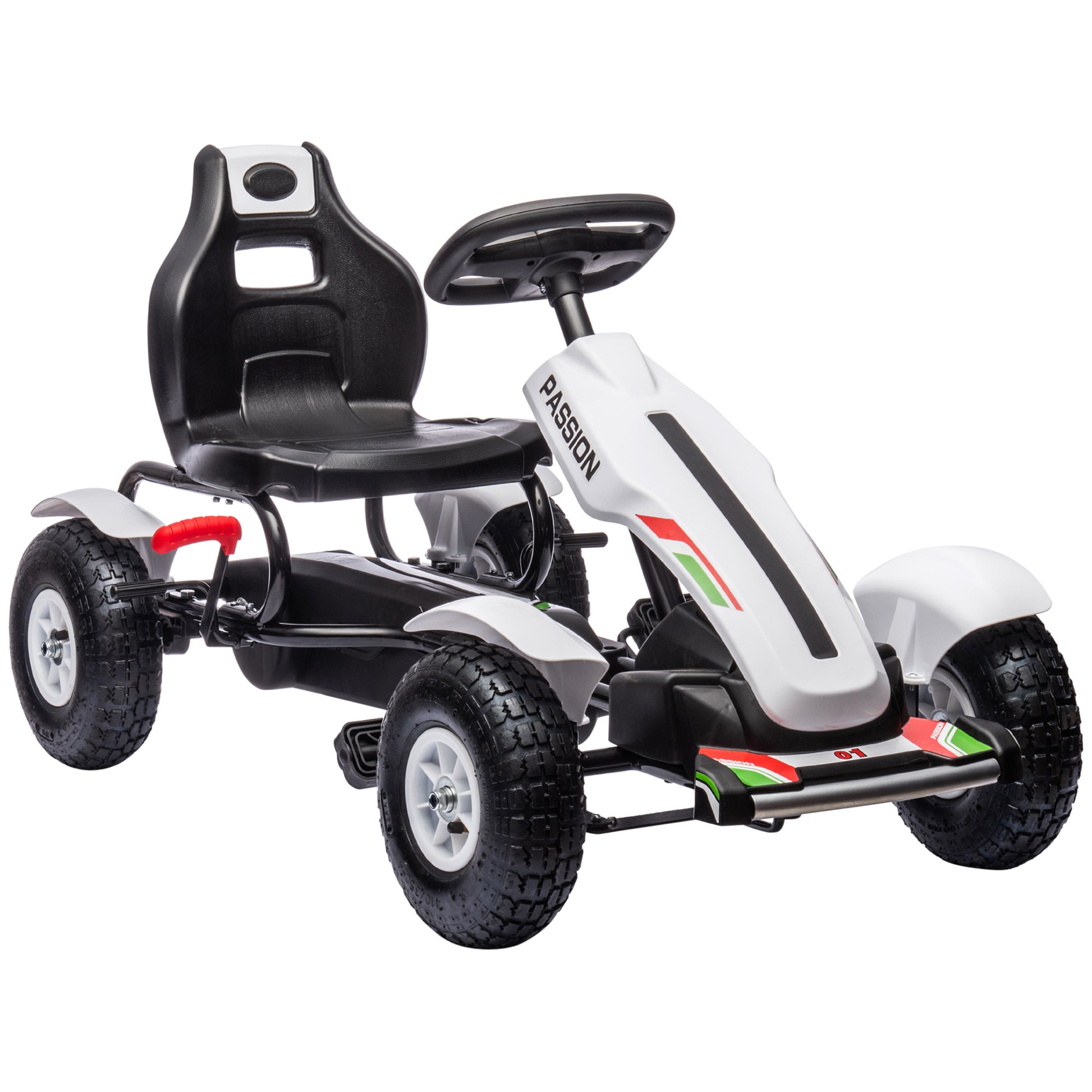 Pedal Go Kart, Kids Ride On Racer with Adjustable Seat
