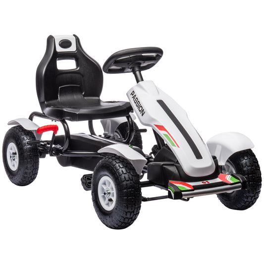 Pedal Go Kart, Kids Ride On Racer with Adjustable Seat