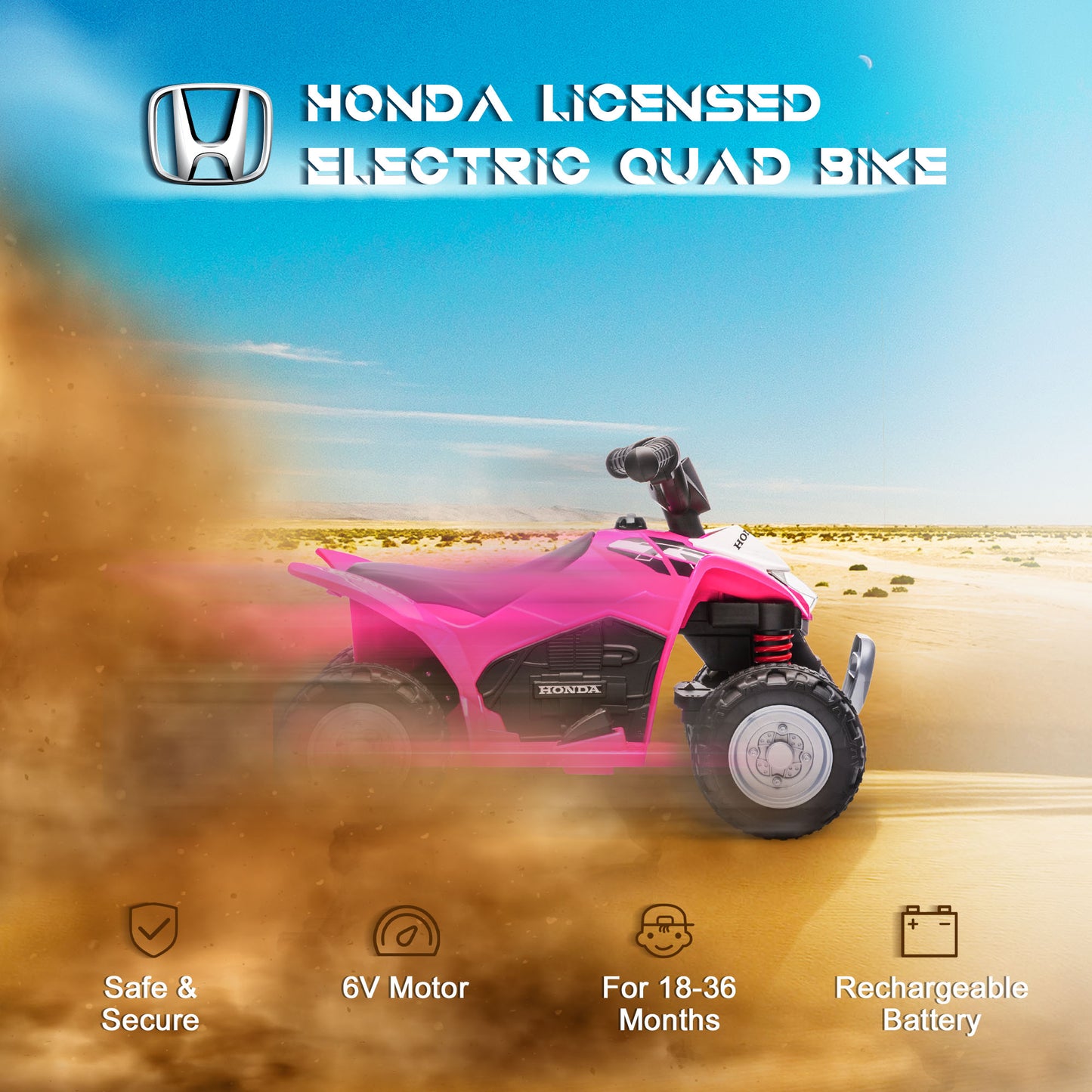 Honda Licensed Kids Electric Quad Bike