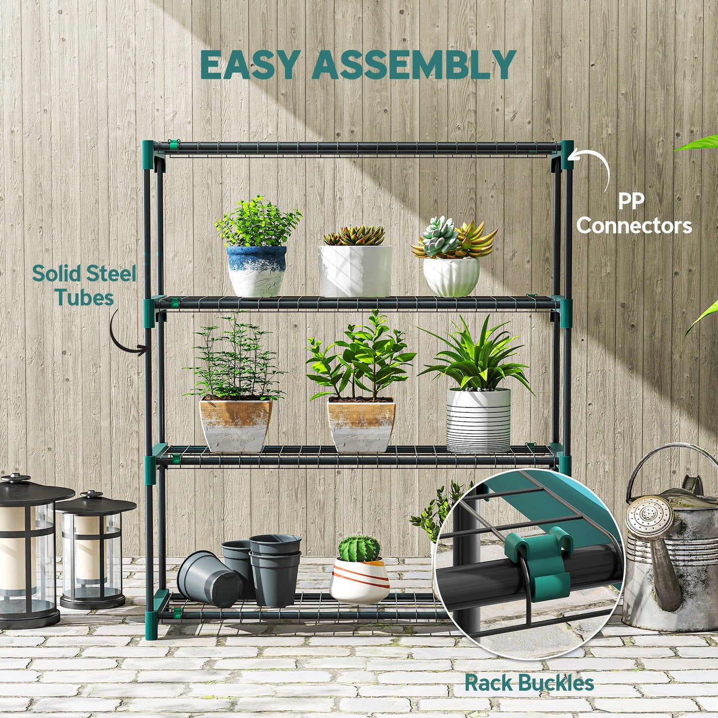 4-Tier Plant Stand Indoor Outdoor