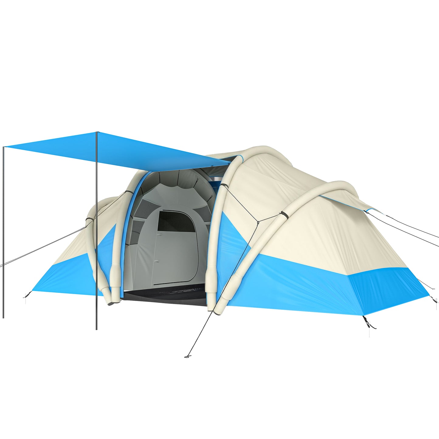 Inflatable Tent 2 Bedroom 3000mm Waterproof Windproof Air Tent