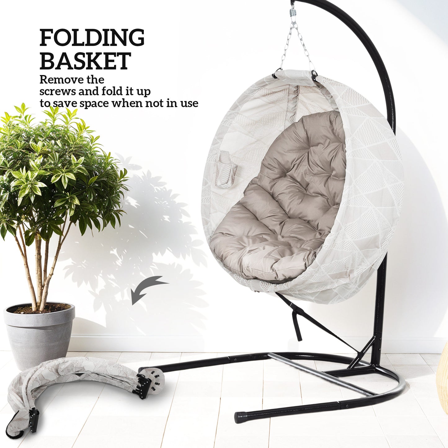 Hanging Egg Chair Outdoor Indoor Garden Swing Chair (1)