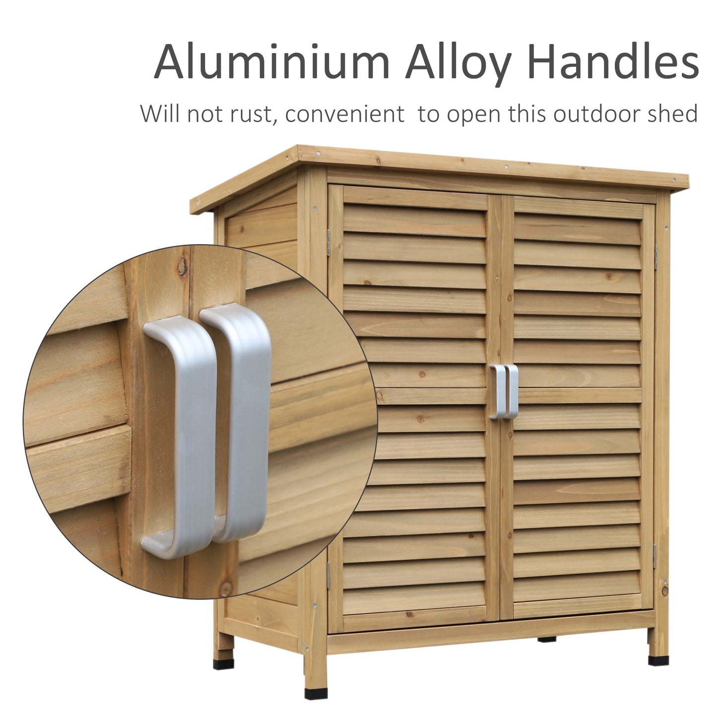 Garden Shed Wooden Garden Storage Shed 2 Door Unit Solid Fir Wood