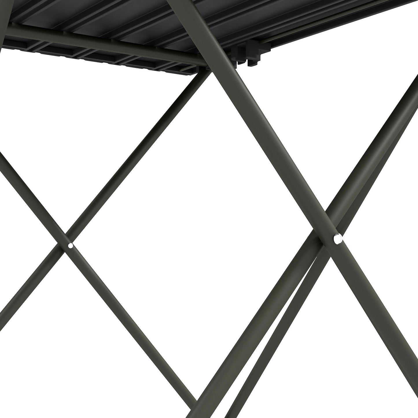 Folding Camping Table, Lightweight Metal Picnic Table with Carry Bag