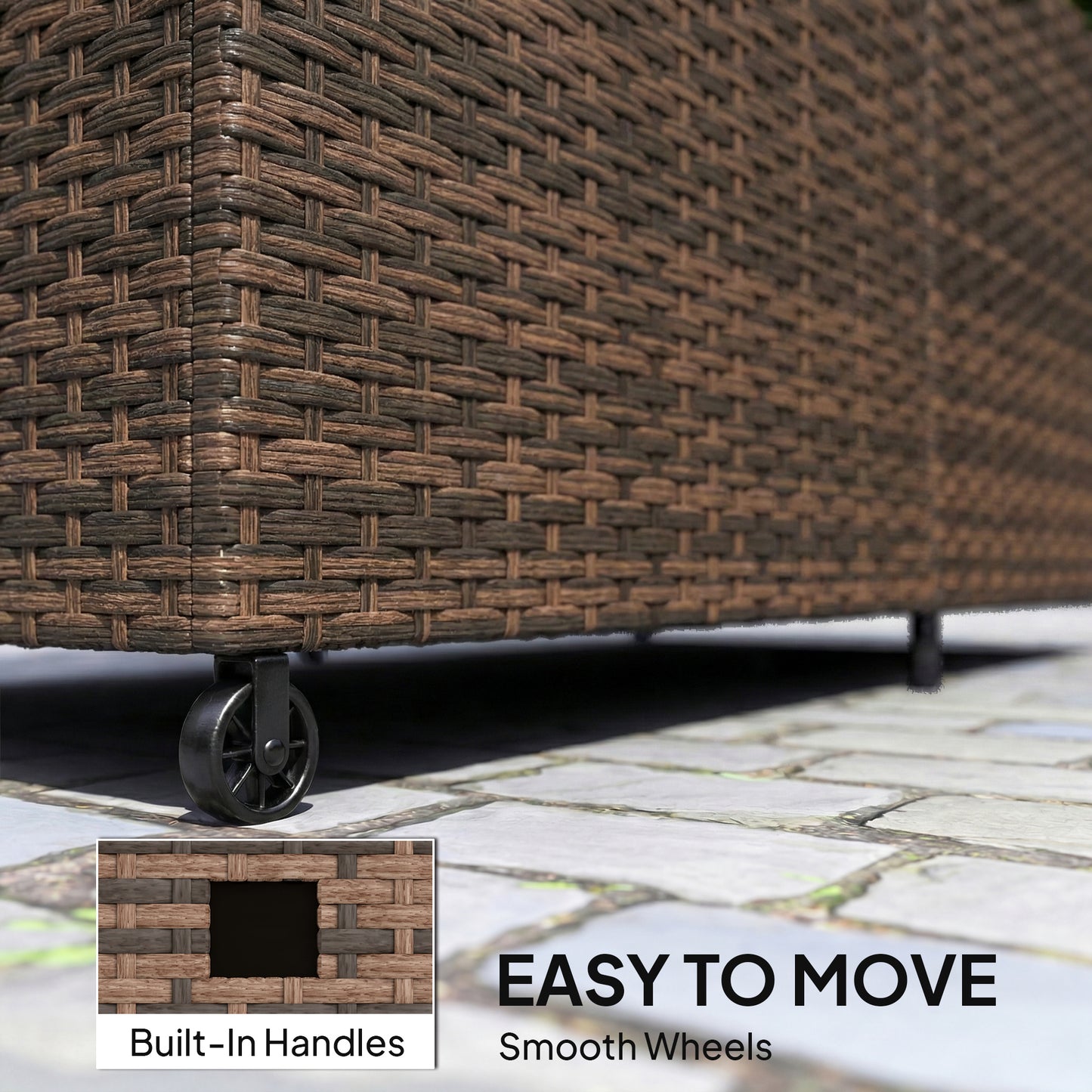 650L Garden Storage Box with 2 Wheels