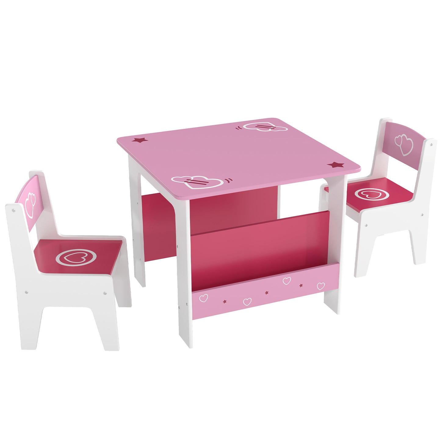 3 Pieces Kids Table and Chair Set