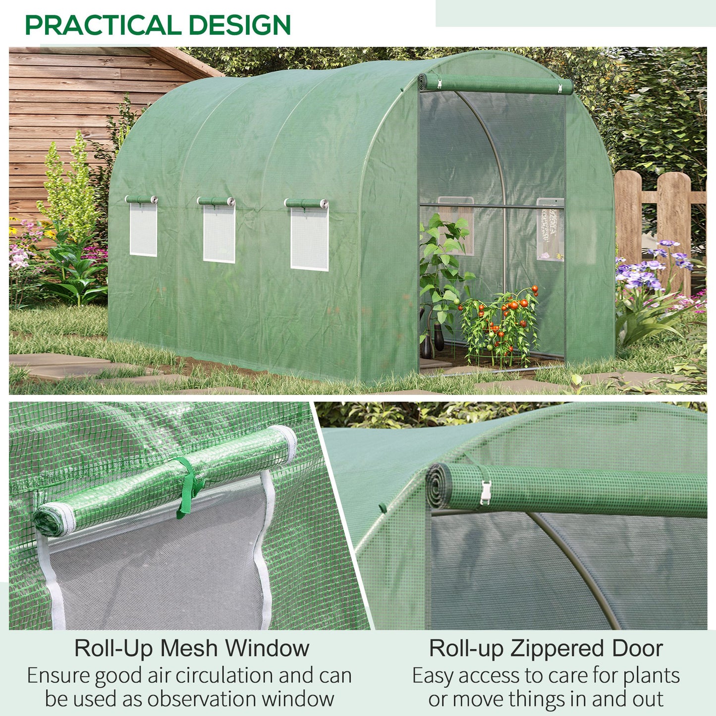 Walk-in Polytunnel Greenhouse (1)