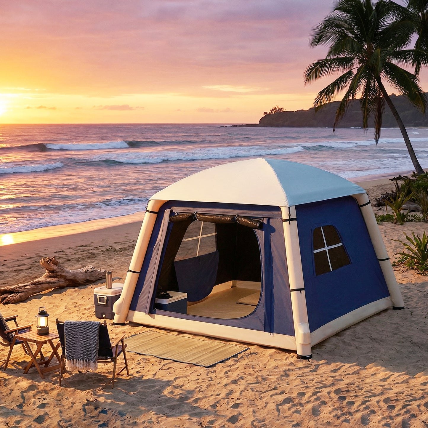 Inflatable Camping Tent w/ Hand Pump (1)