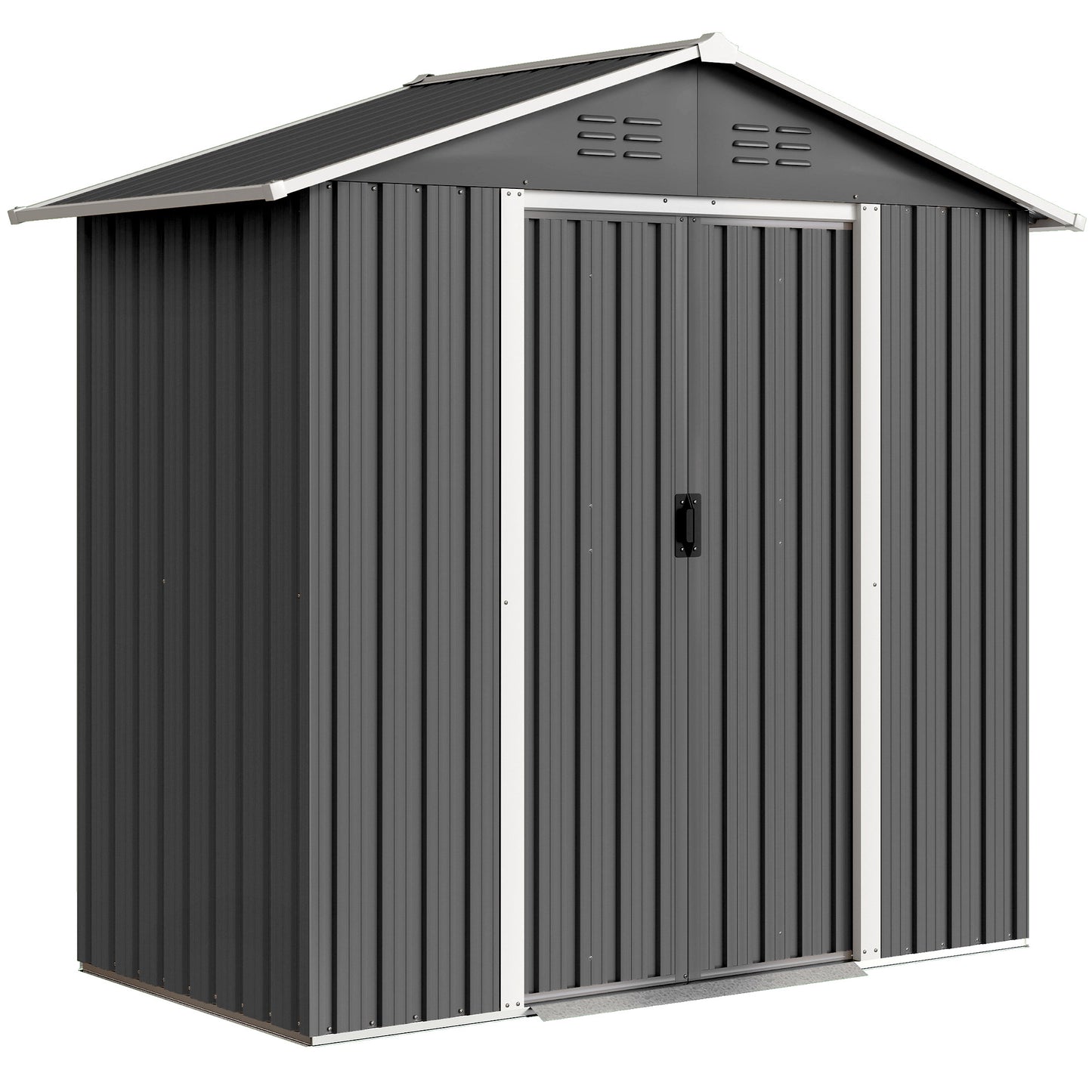 6.5 x 3.5ft Metal Garden Storage Shed