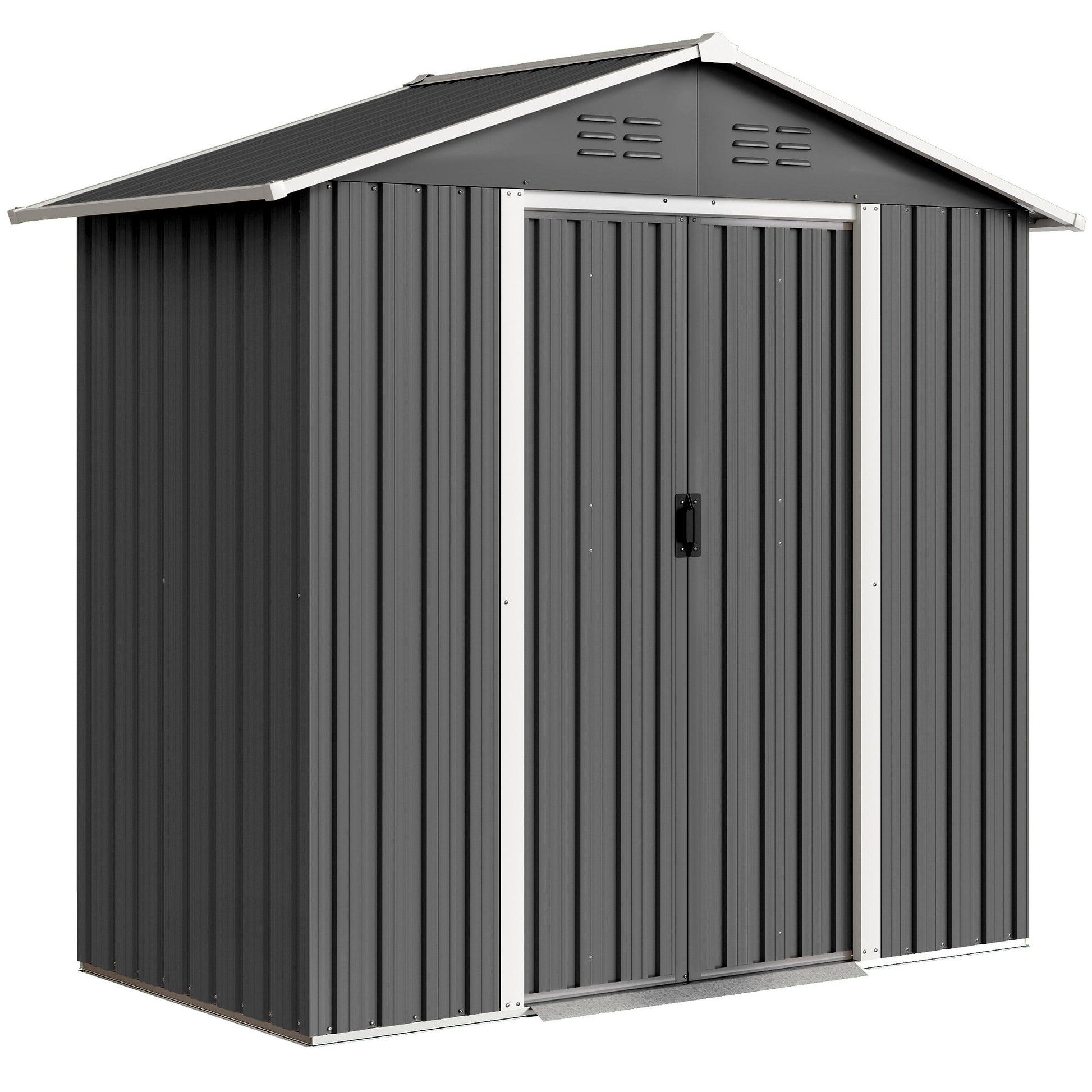 6.5 x 3.5ft Metal Garden Storage Shed