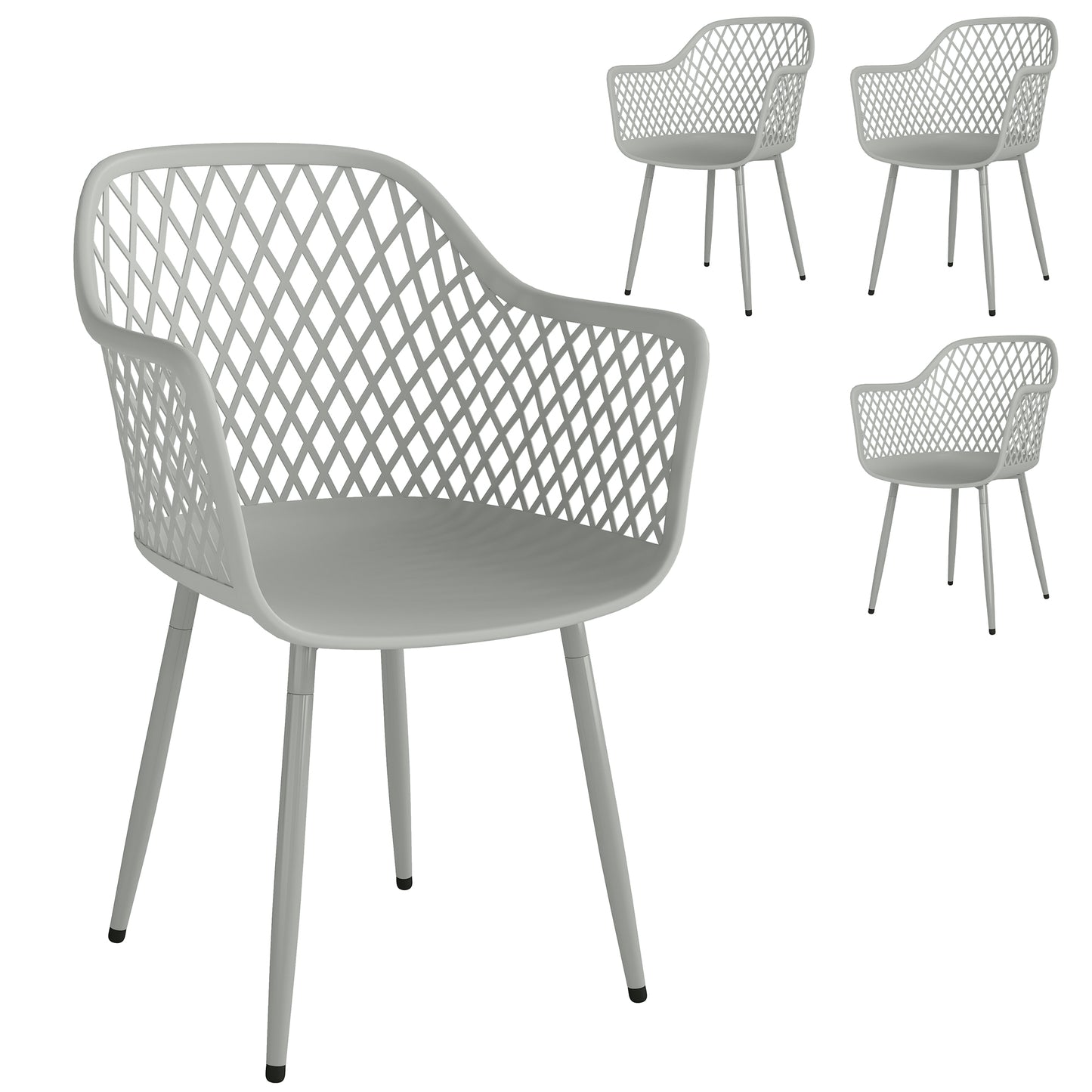 Garden Chairs Set of 4, Garden Dining Chairs