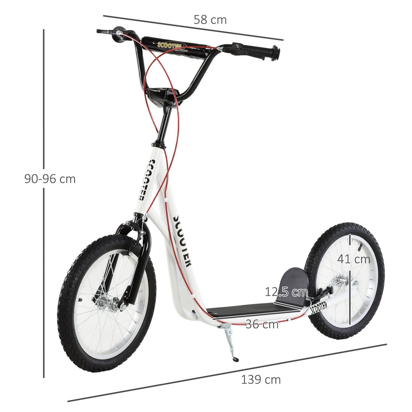 Kick Scooters for Kids with Adjustable Height, Anti-Slip Deck