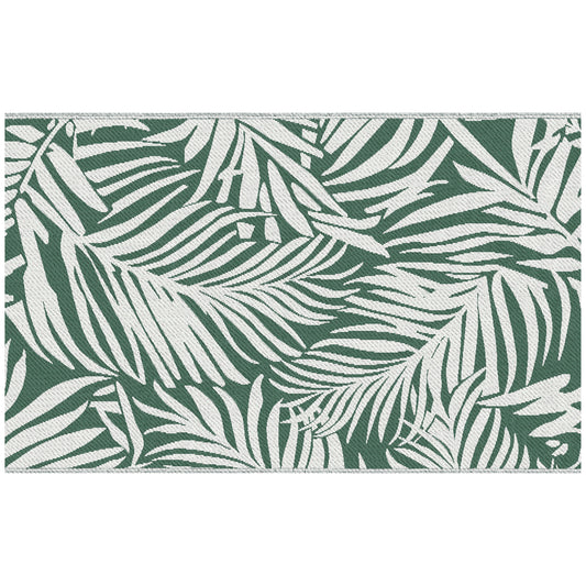 Reversible Outdoor RV Rug, 1.5 x 2.4m Patio Floor Mat