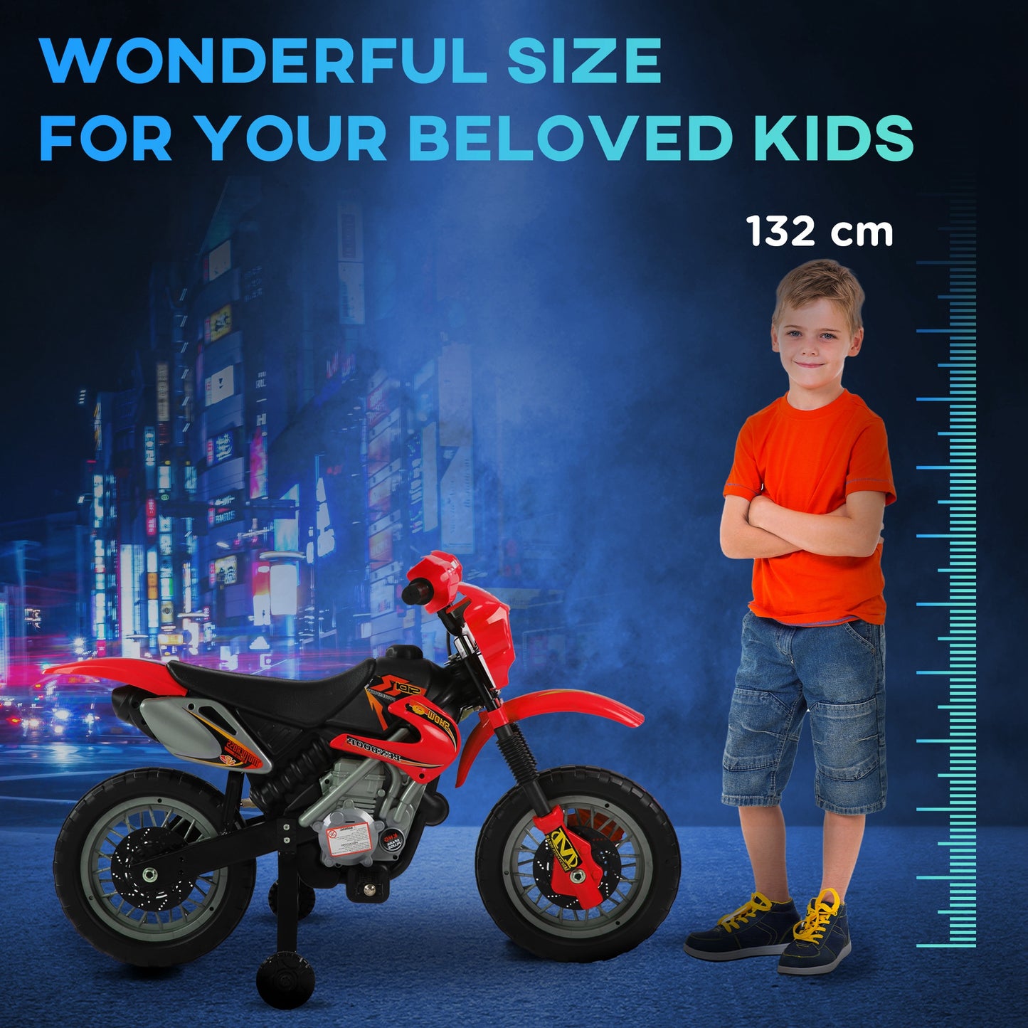 6V Kids Child Electric Motorbike Ride on Motorcycle Scooter