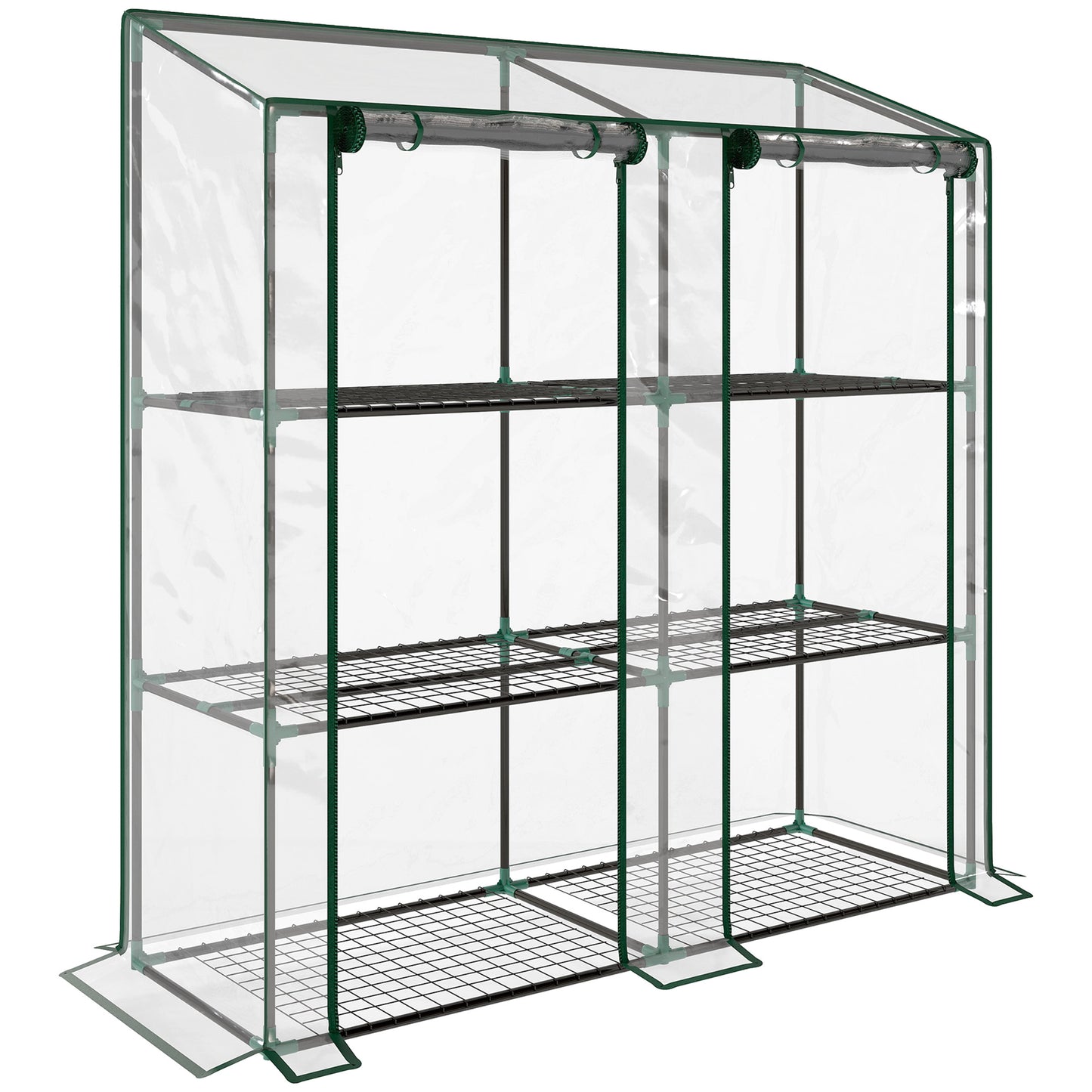 46 x 143cm Three-Shelf Mini Greenhouse