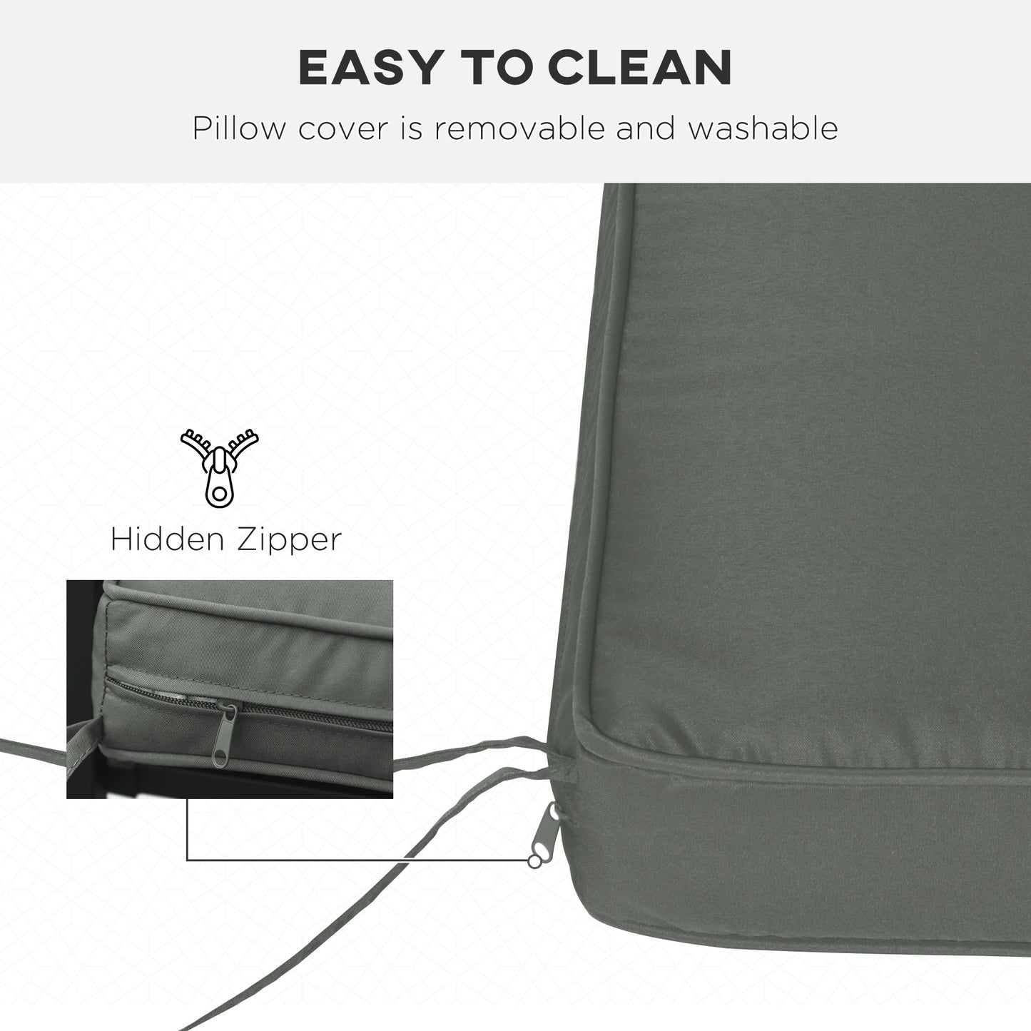 Garden Bench Cushion 2 Seater Loveseat Seat Pad