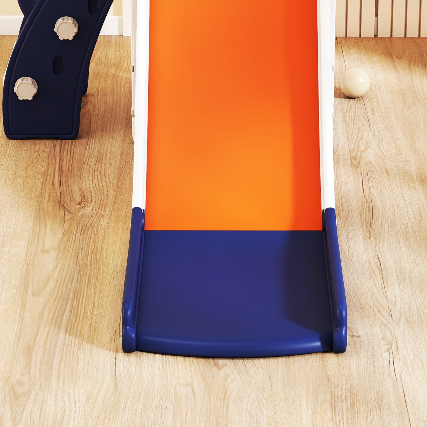 5 in 1 Kids Slide Set with Basketball Hoop, Climbing Frame