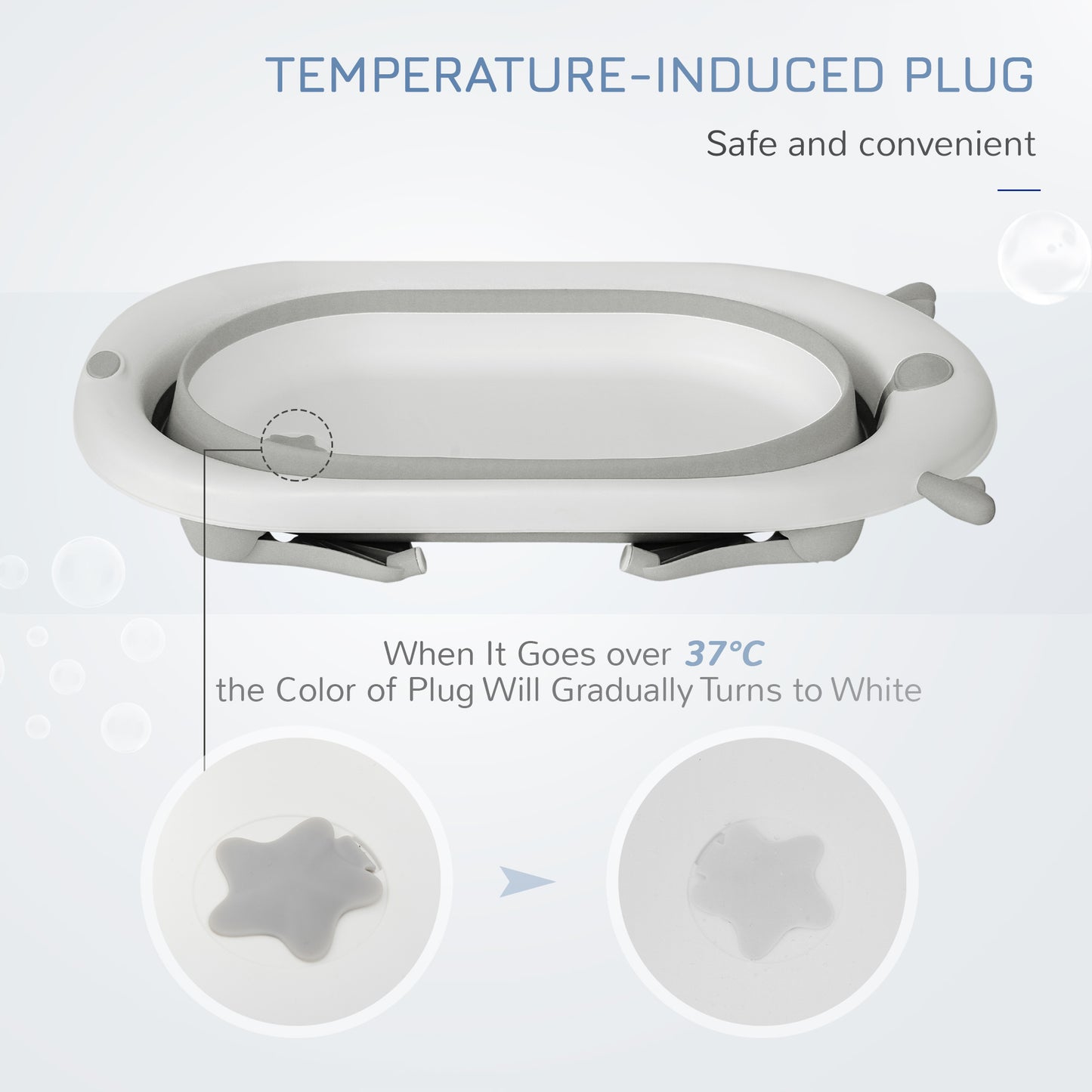 Foldable Baby Bathtub Set, Collapsible Bath Tub