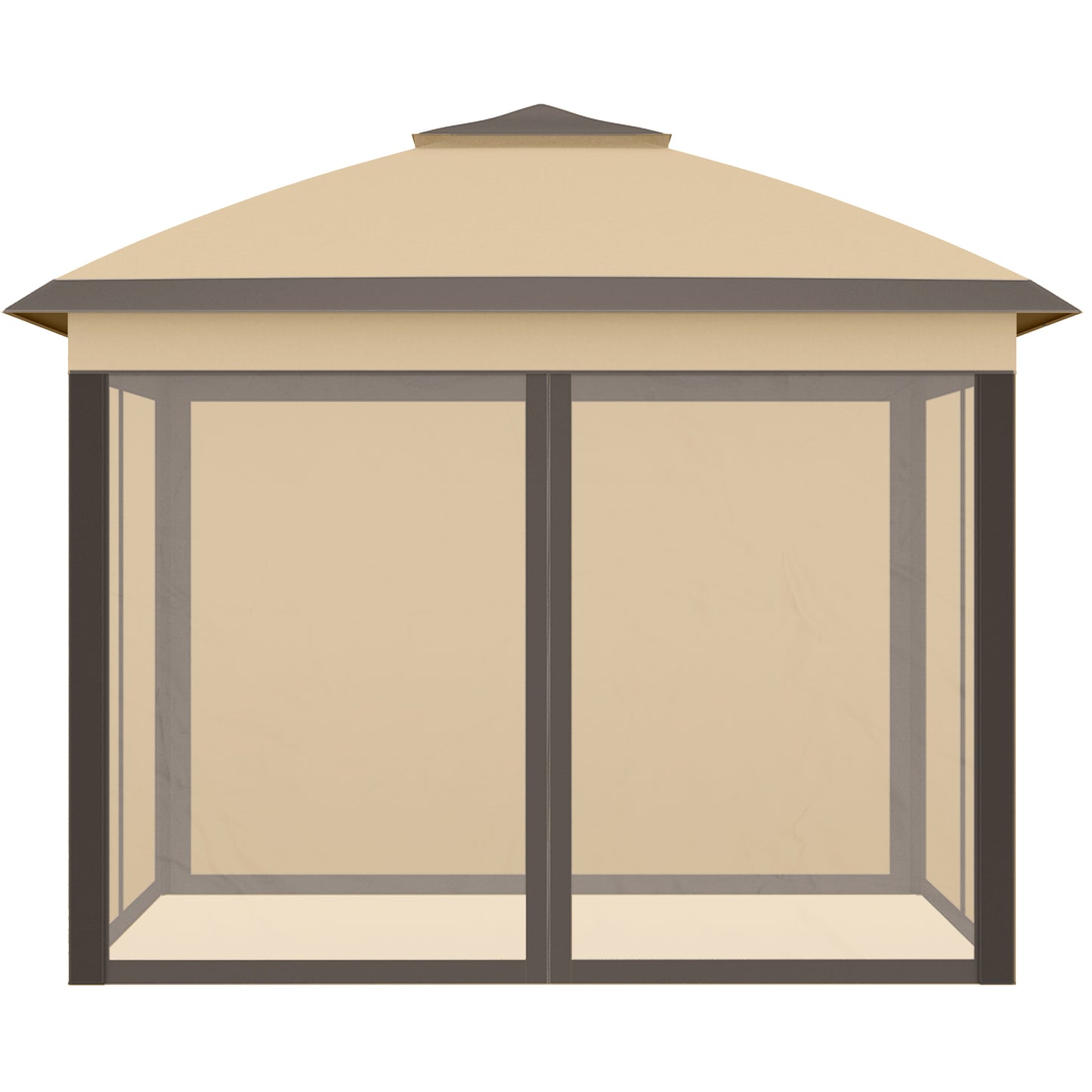3.3 x 3.3m Pop Up Gazebo, Double Roof Foldable Canopy Tent