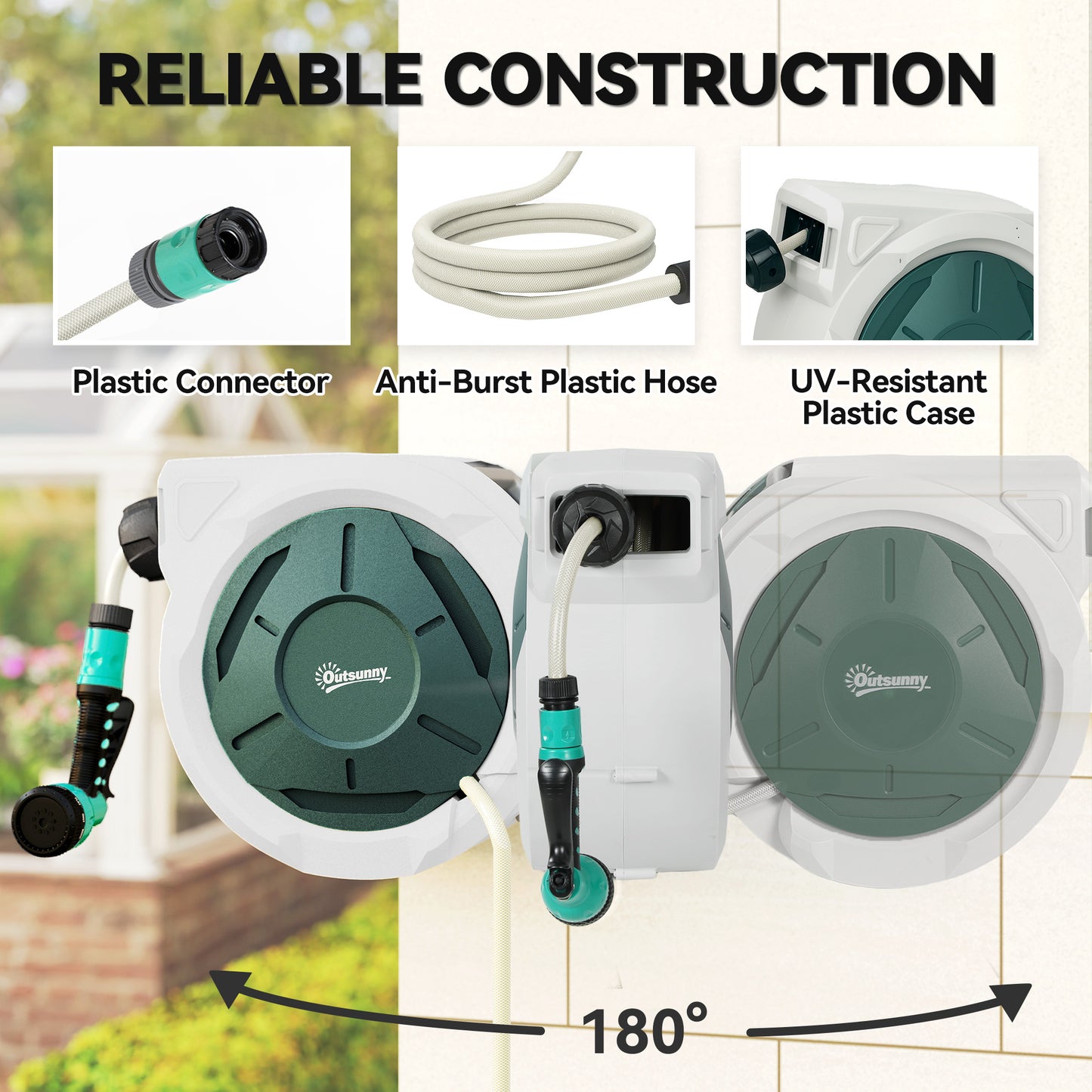 Retractable Hose Reel Wall Mounted
