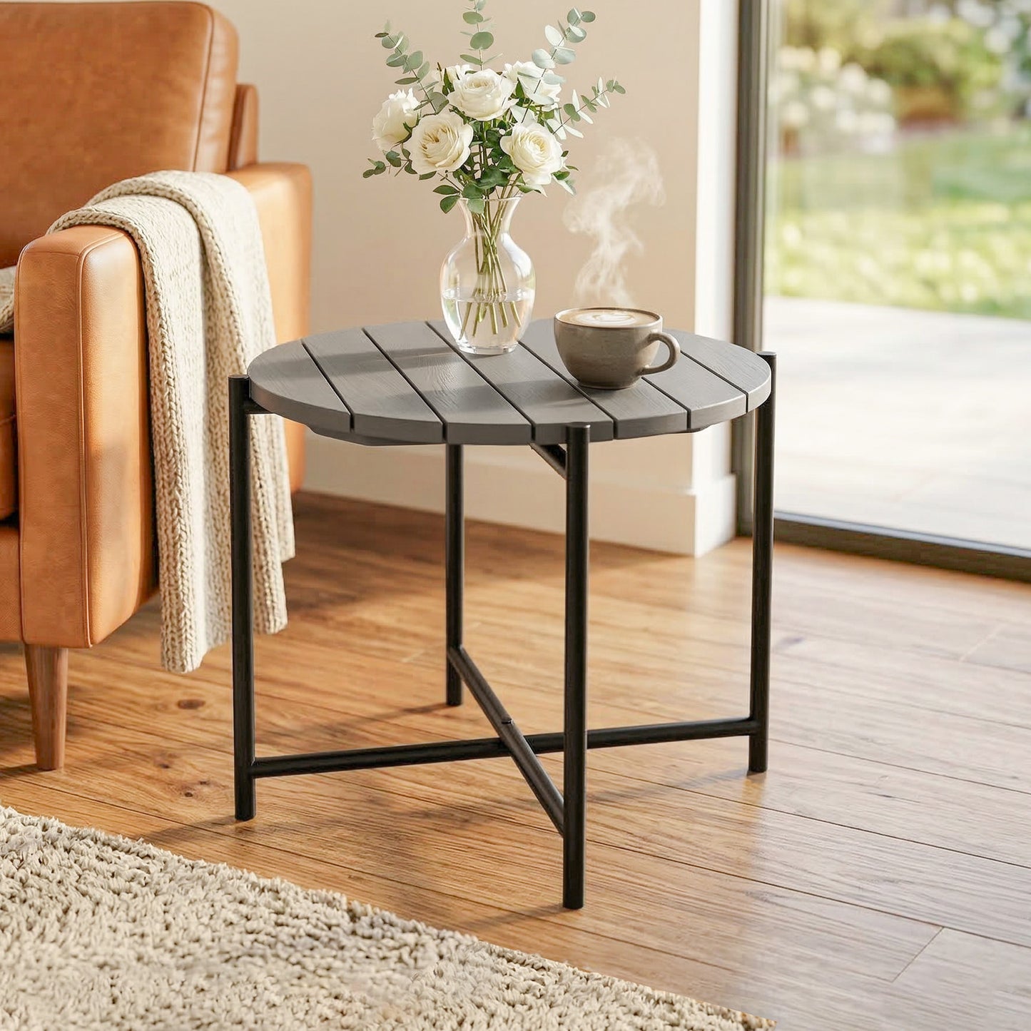 54 cm Round Outdoor Side Table