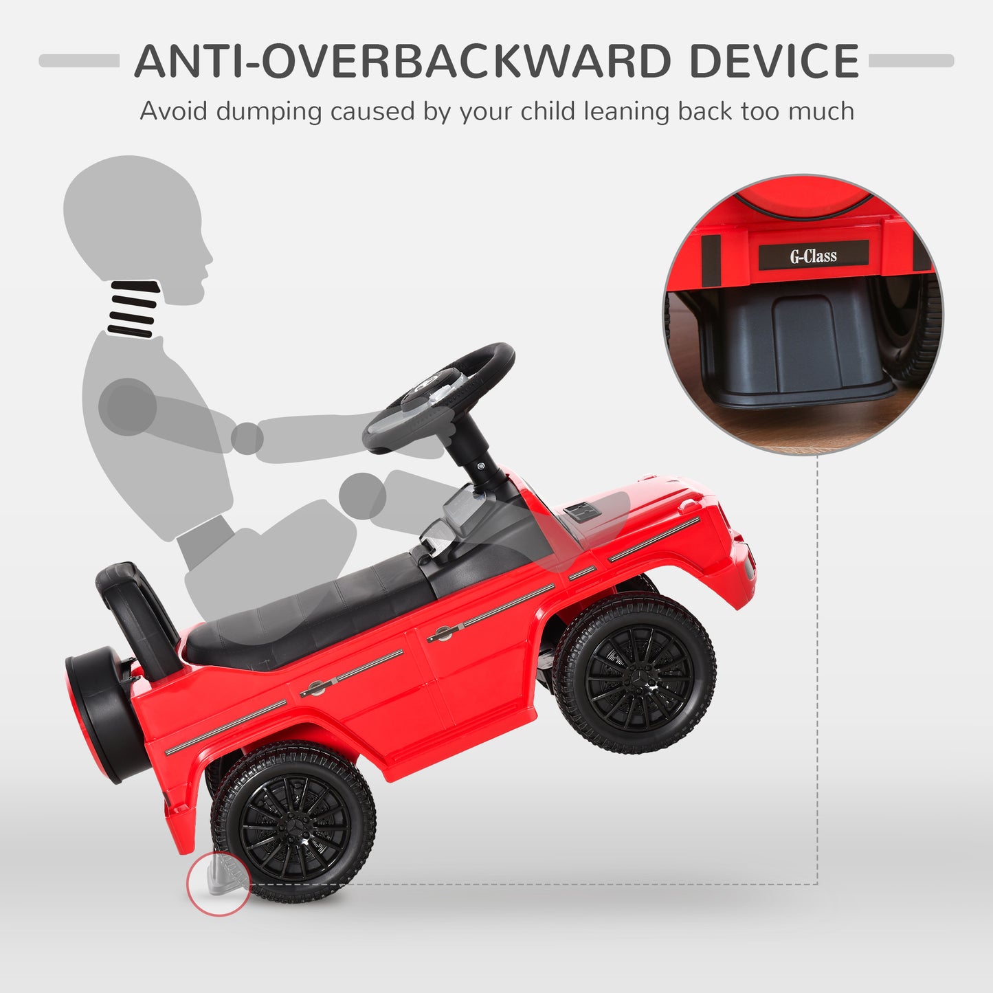 3 in 1 Kids Ride On Car G350 Licensed Foot To Floor Slider Toddler (2)
