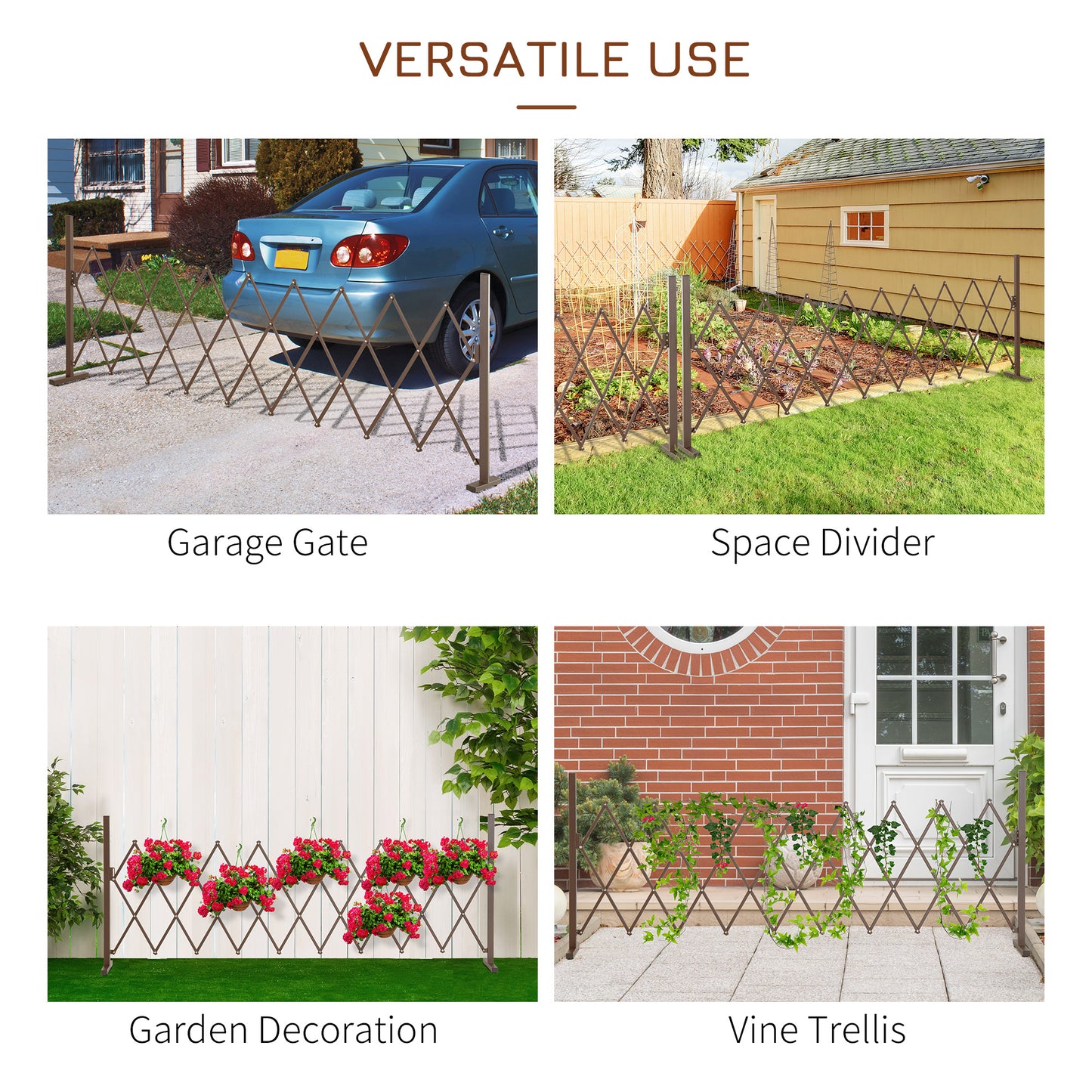 Set of 2 Expanding Garden Fencc