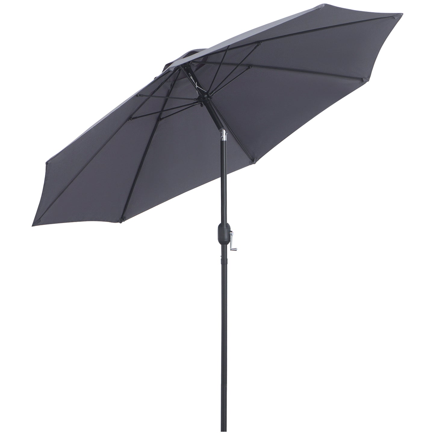 2.7M Garden Parasol Umbrella with Glass Fibre Ribs