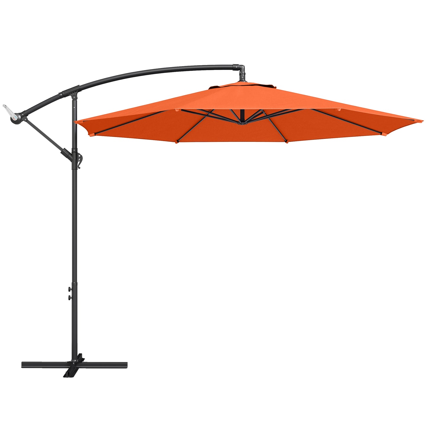 3 m Overhanging Cantilever Parasol, with Cross Base