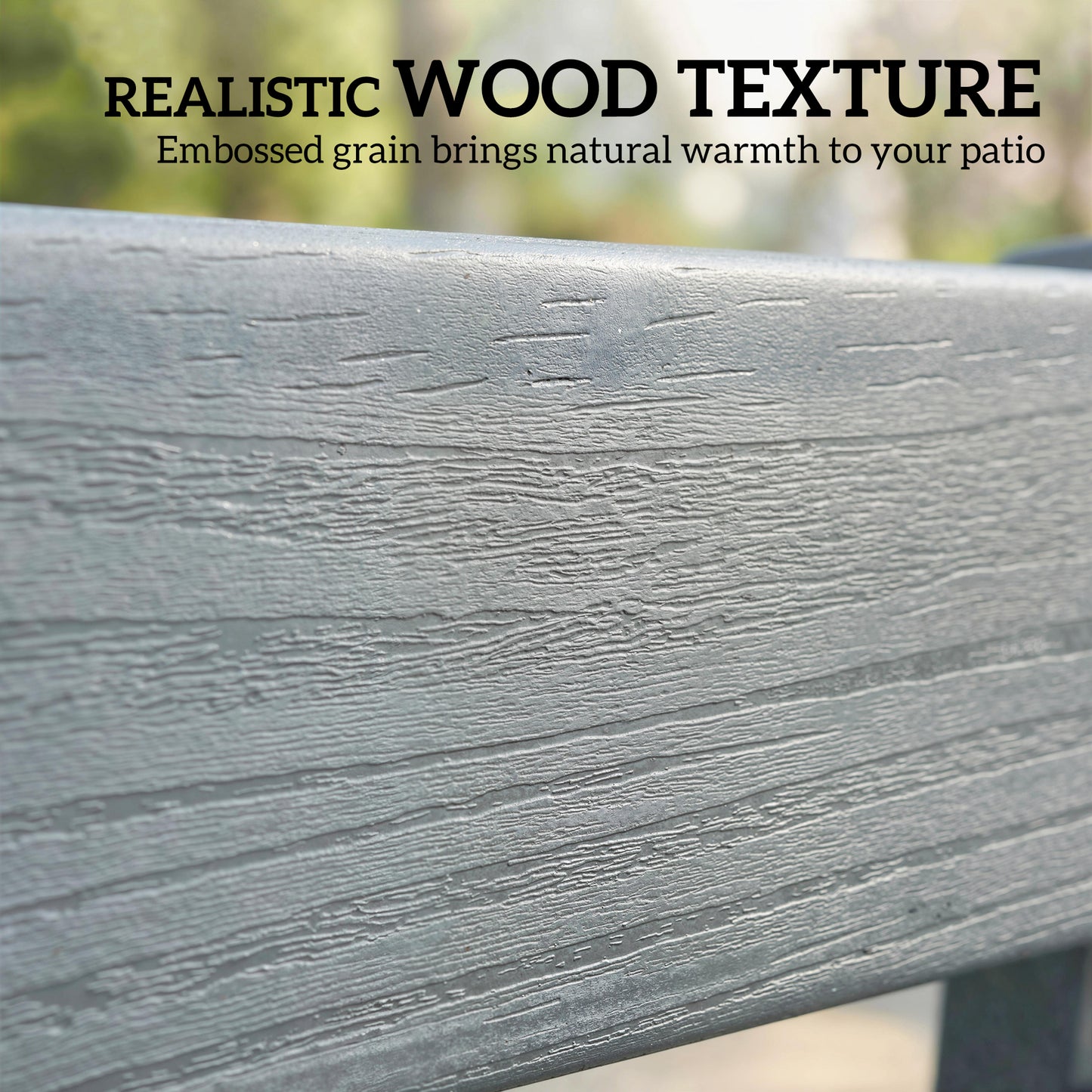 2 Seater Plastic Garden Bench