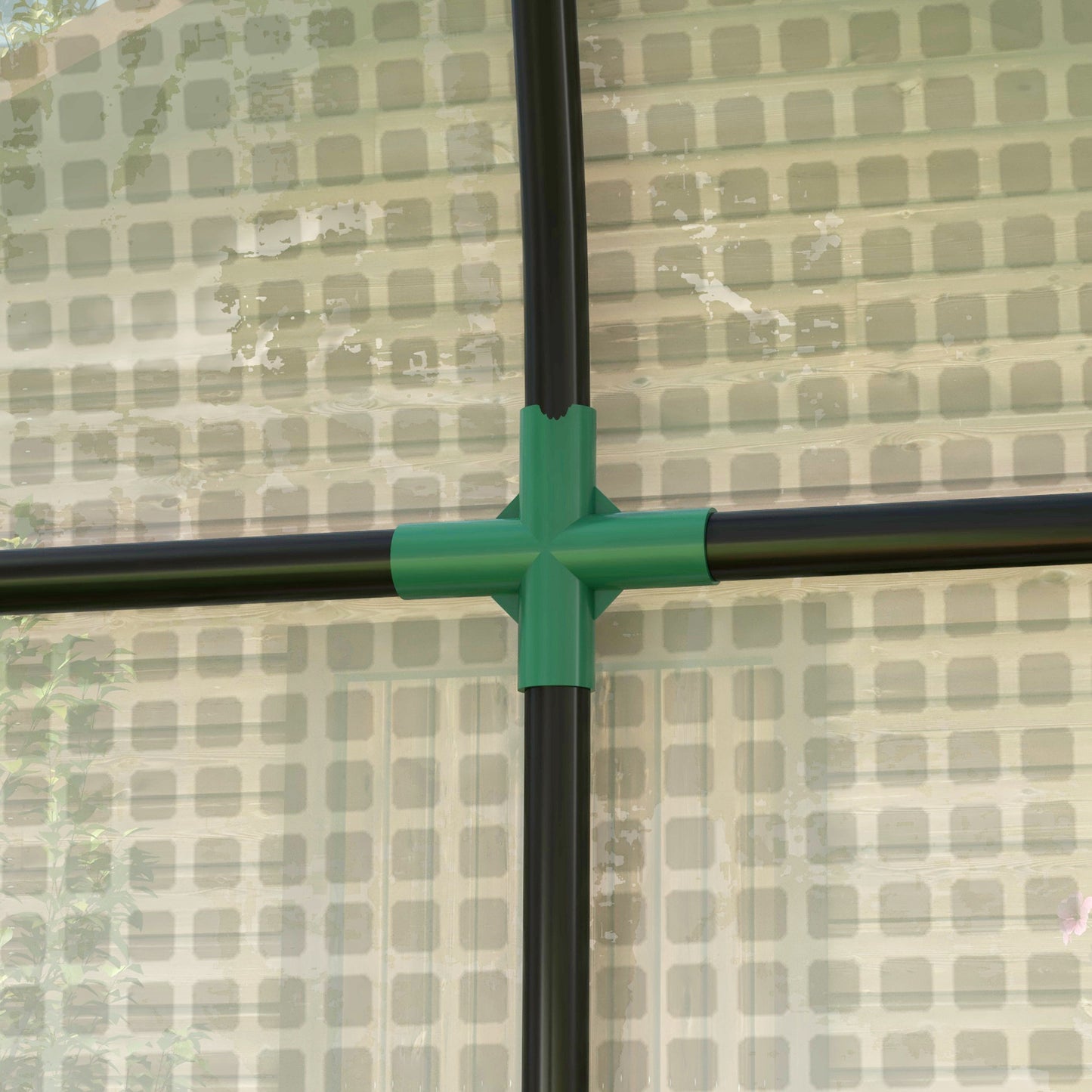 200 x 100cm Walk-In Greenhouse, with Zipped Doors