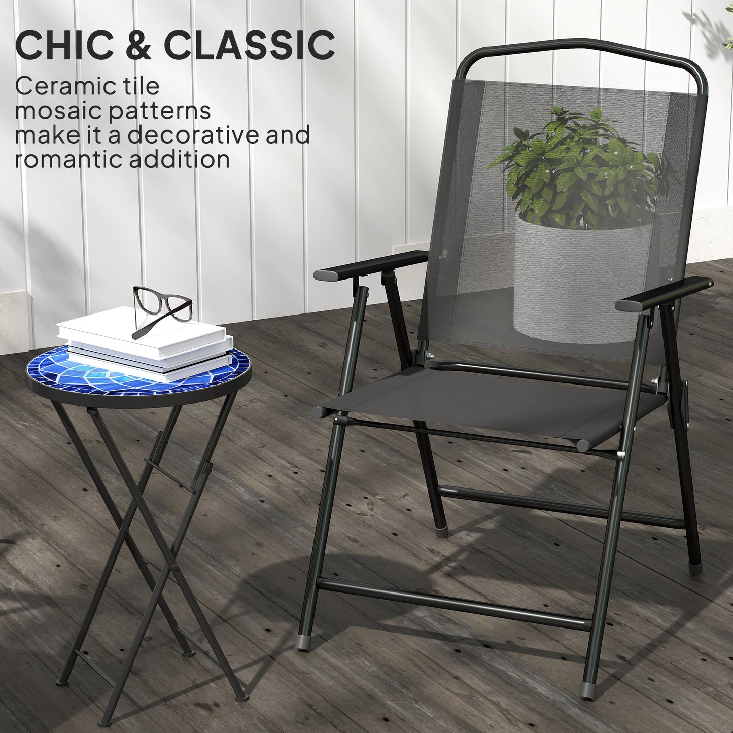 Mosaic Outdoor Garden Table (4)
