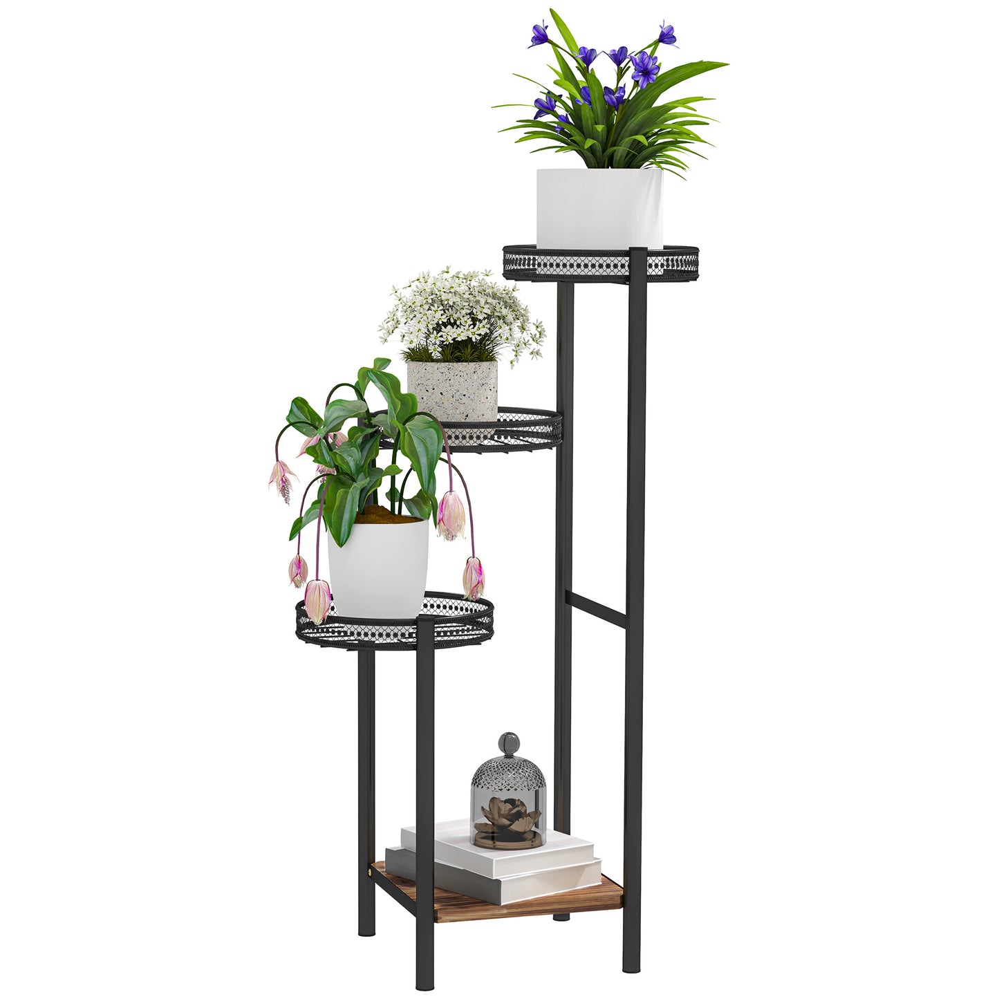 Four-Tier Steel Plant Stand