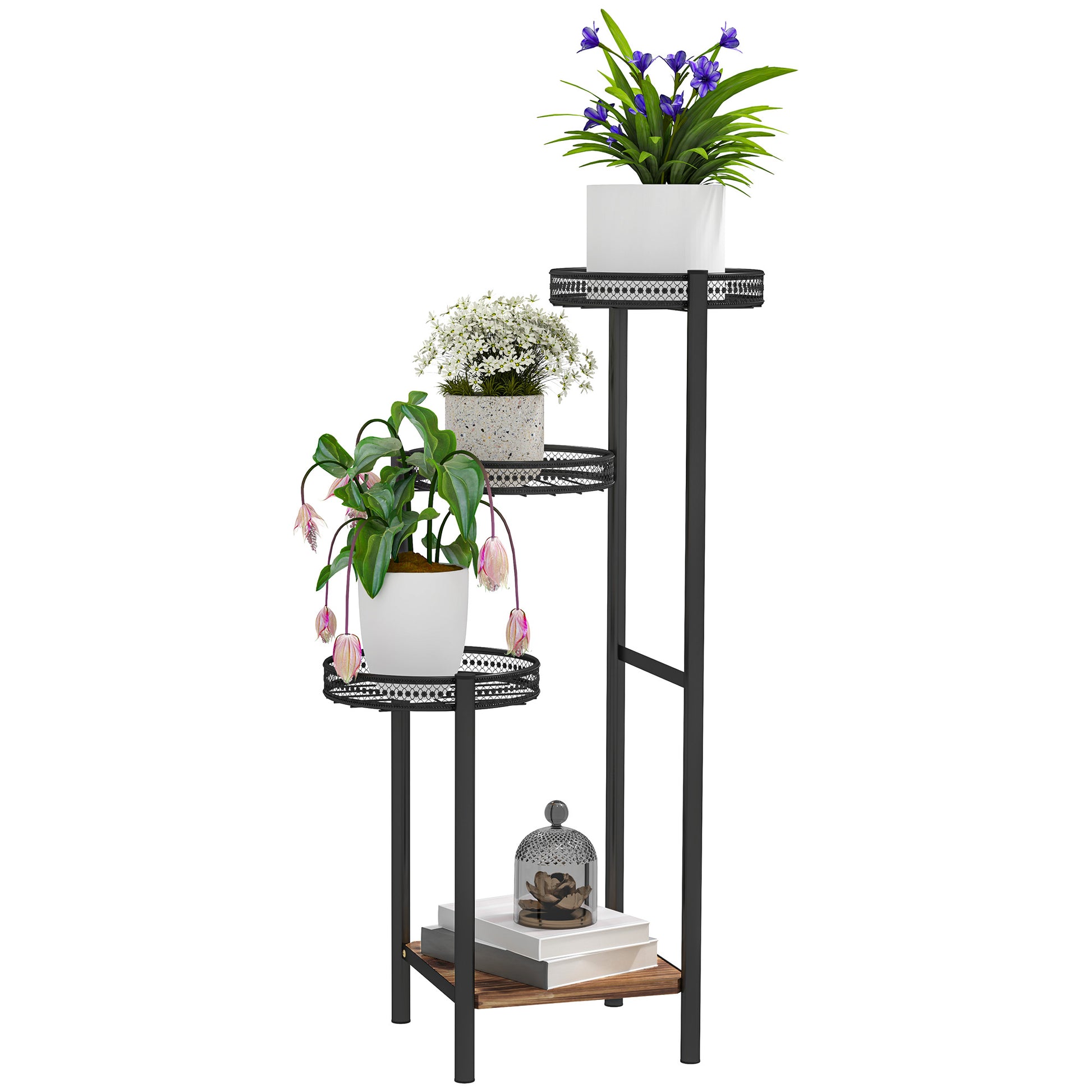 Four-Tier Steel Plant Stand