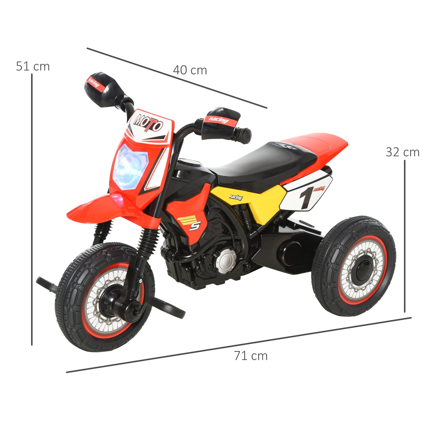 Trike for Kids, Toddler Pedal Motorcycle
