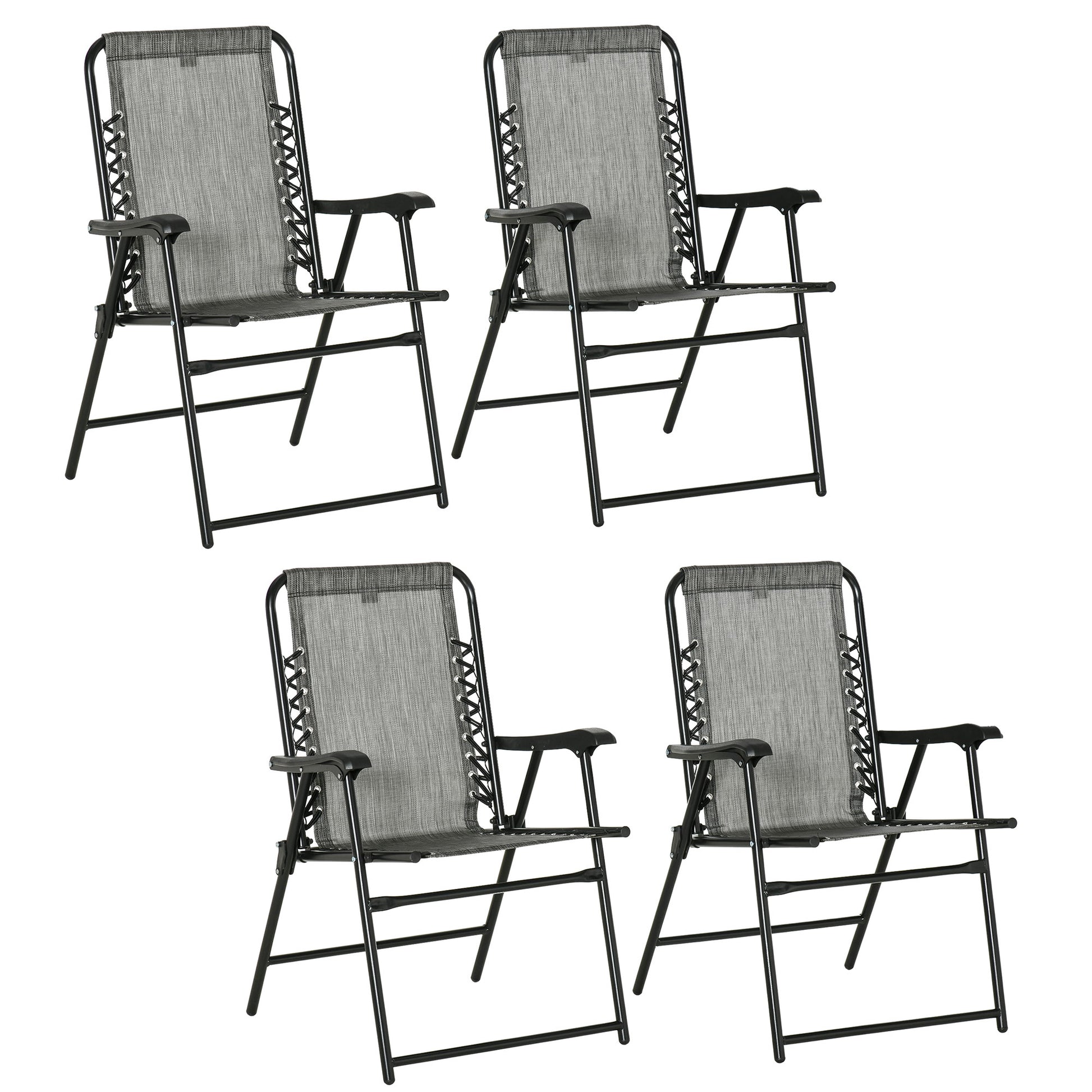 Pieces Patio Folding Chair Set