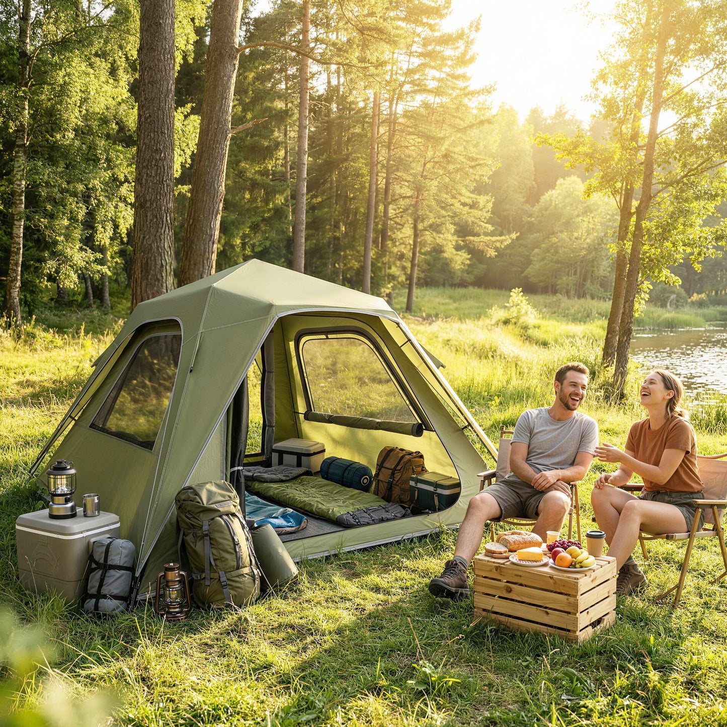 Pop Up Tent 3000mm Waterproof Camping Tents