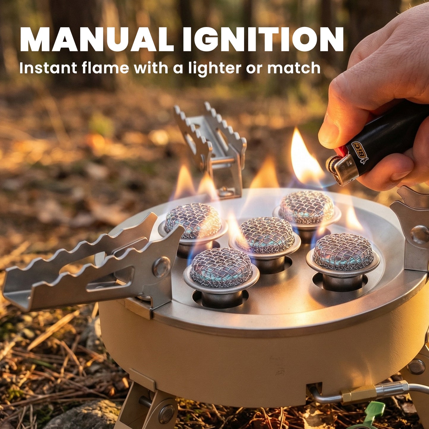 7000W Camping Stove with Piezo Ignition