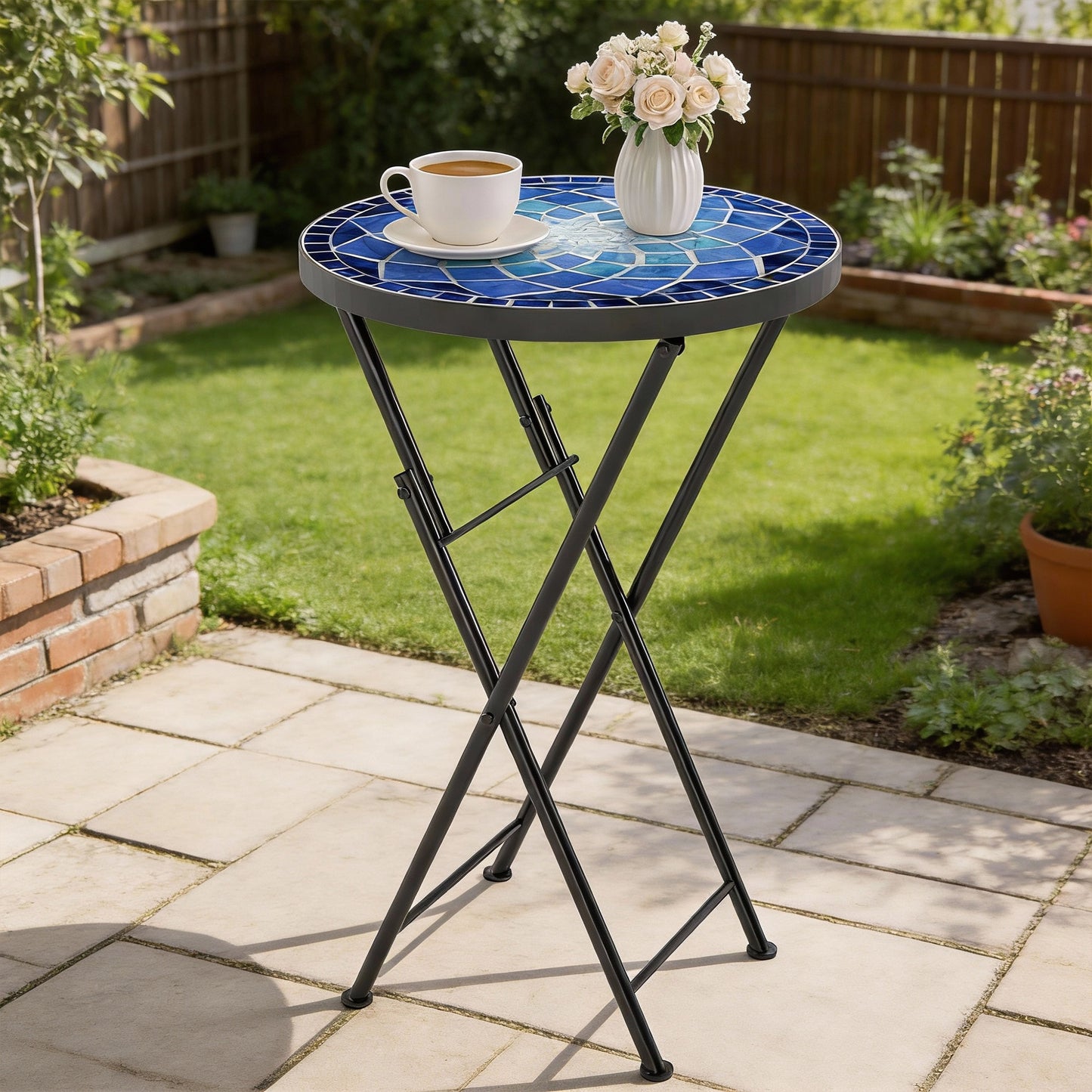 Mosaic Outdoor Garden Table (4)