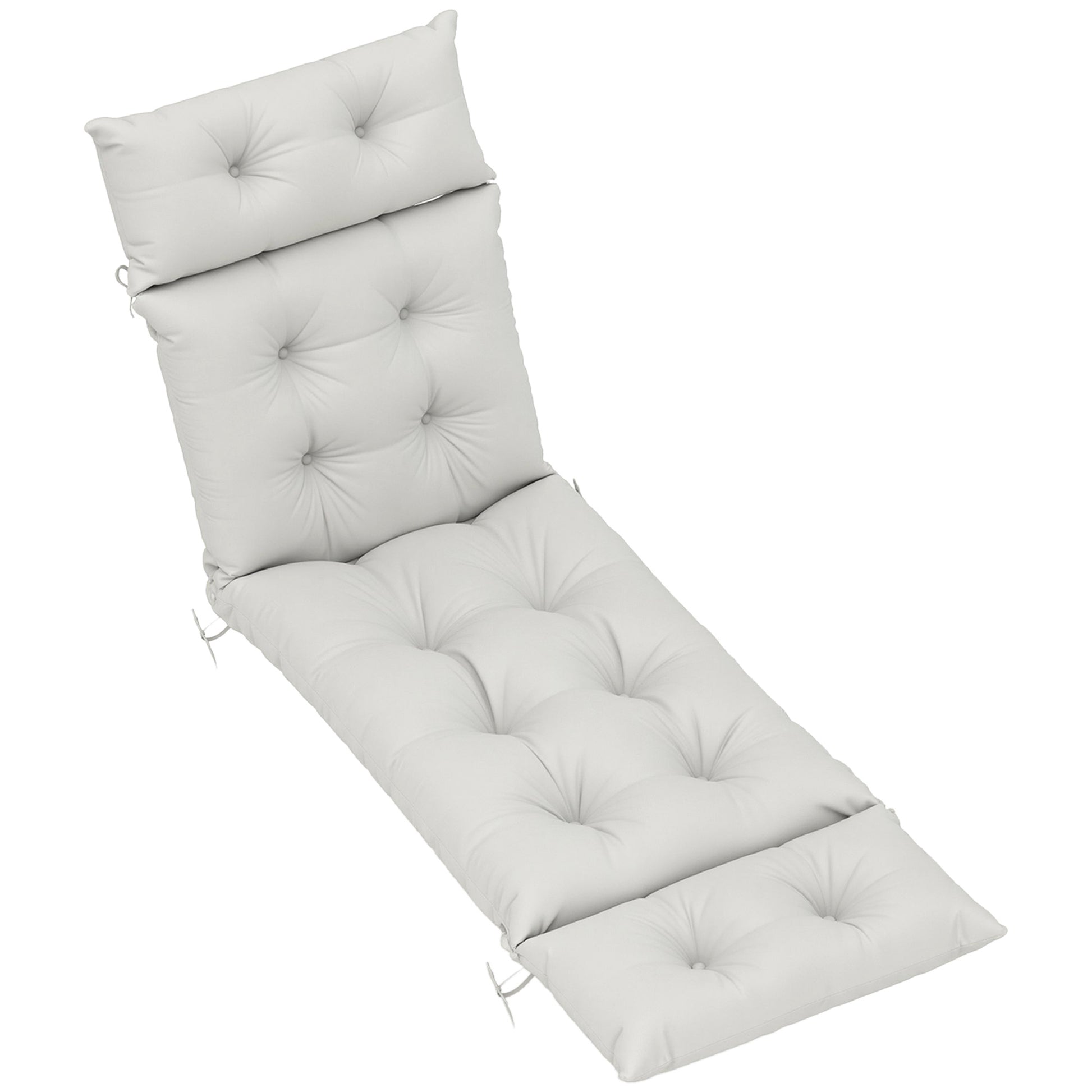 Sun Lounger Cushions Only, 190 x 56 x 10 cm Garden Lounge Chair