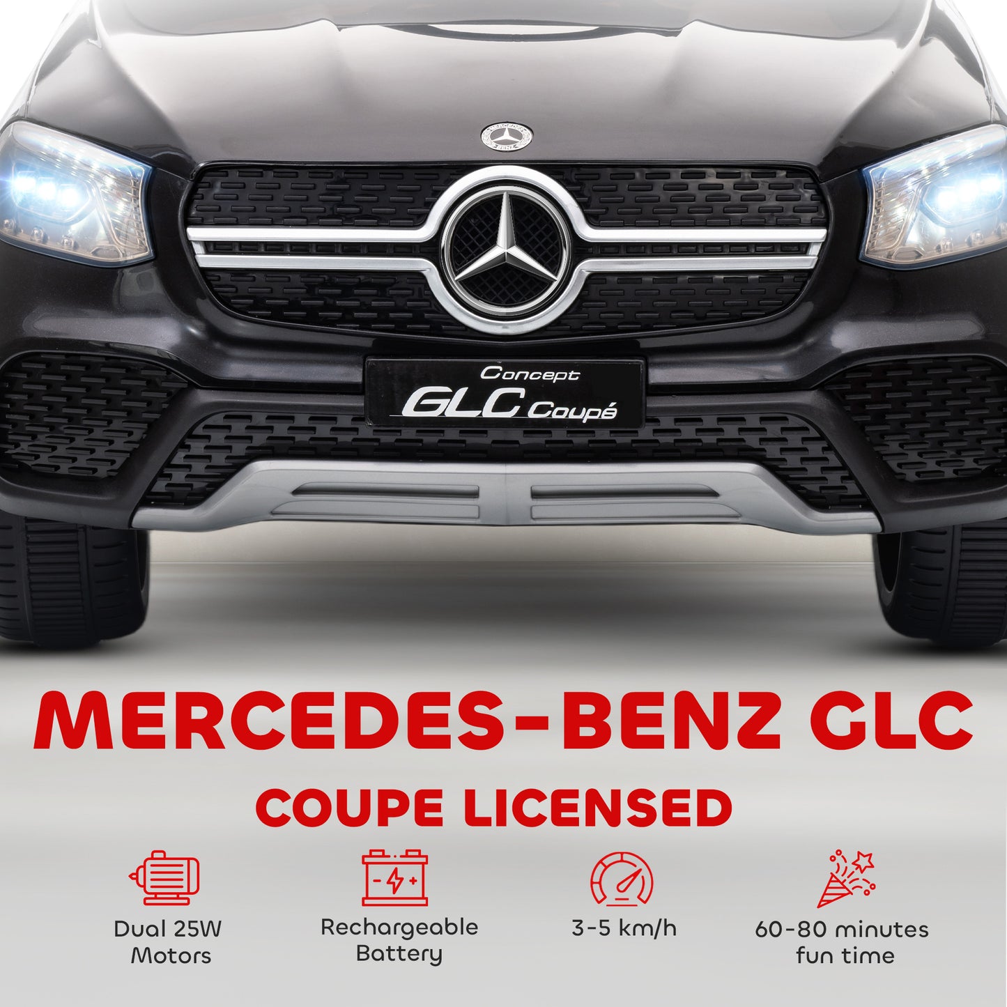 Mercedes-Benz GLC Licensed Kids Ride on Car with Remote Control